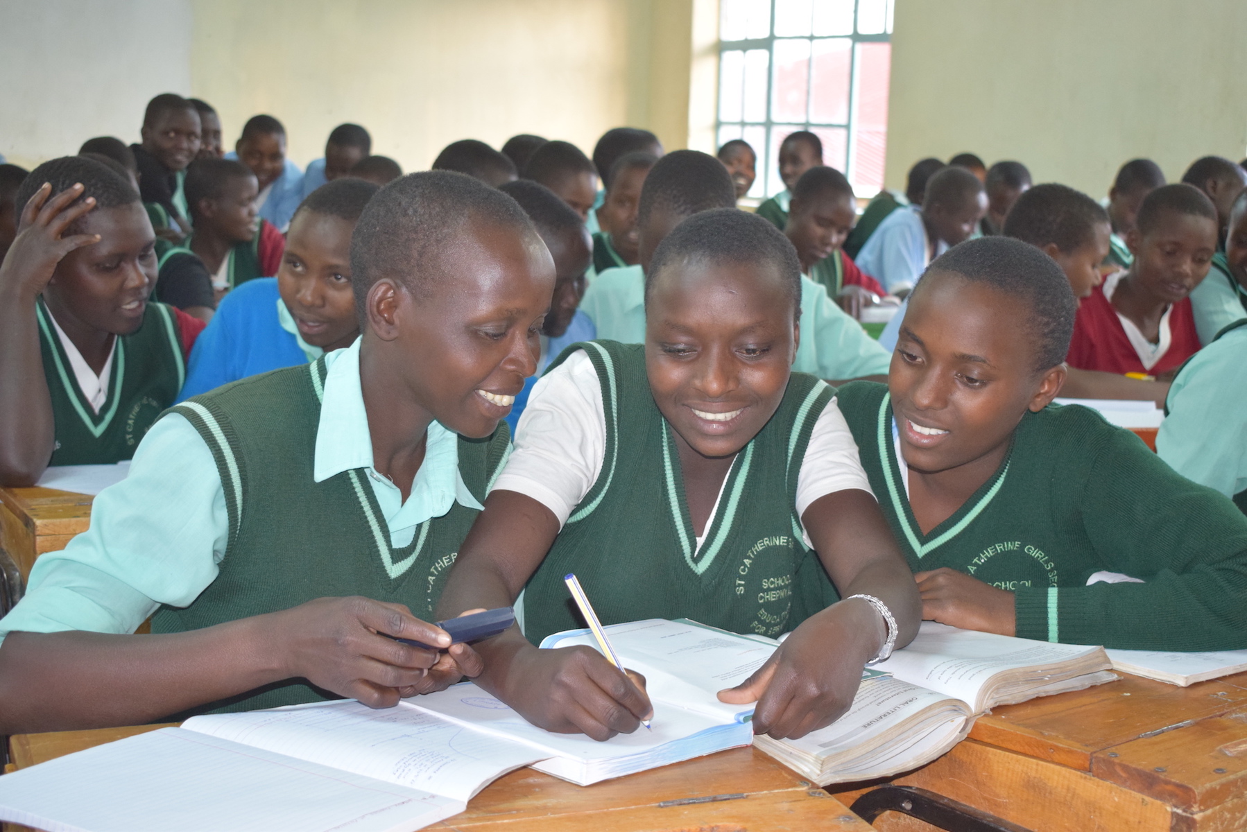 Children Studying at a school supported by World Vision in West Pokot County, Kenya. Due to the COVID-19 pandemic, schools have been closed in Kenya.