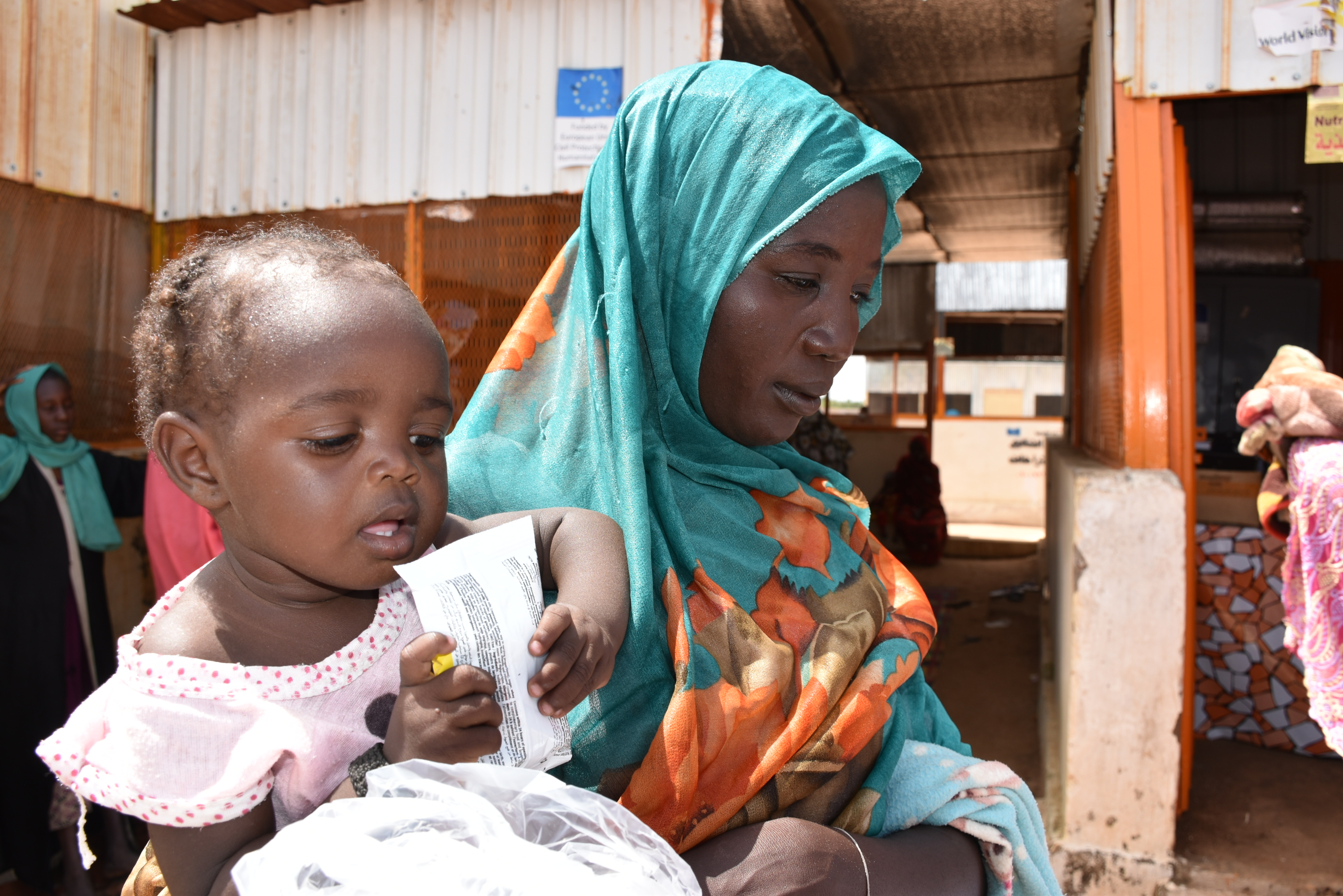 Afaf fled conflict in her home in Al Geneina, West Darfur. 