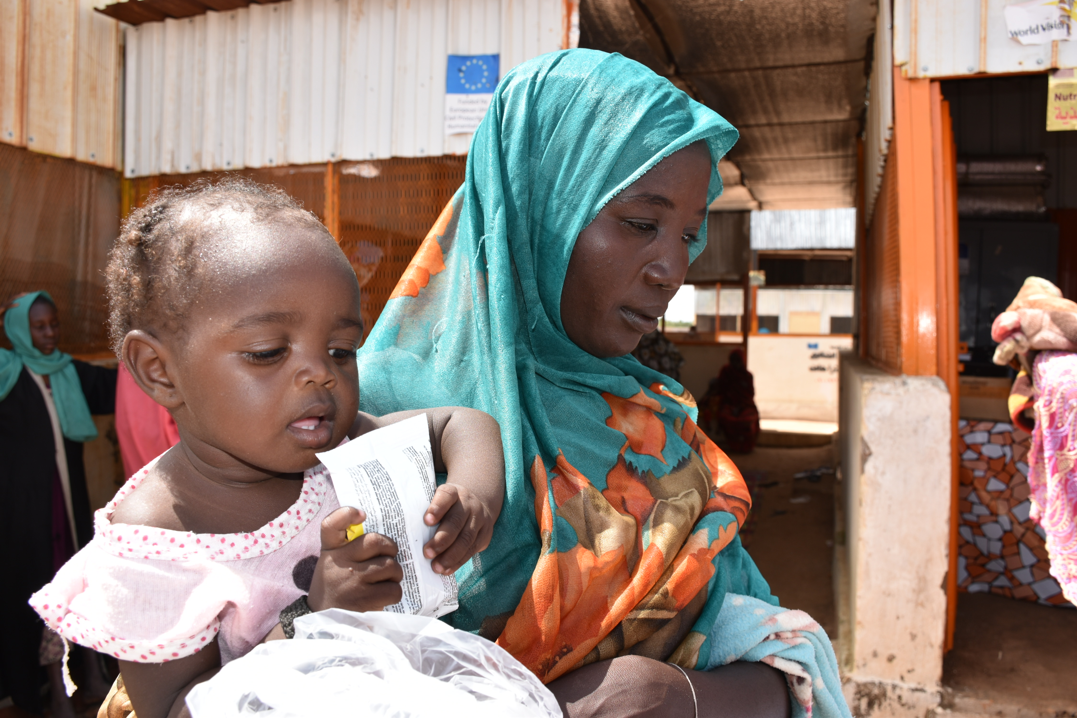 Afaf fled conflict in her home in Al Geneina, West Darfur.