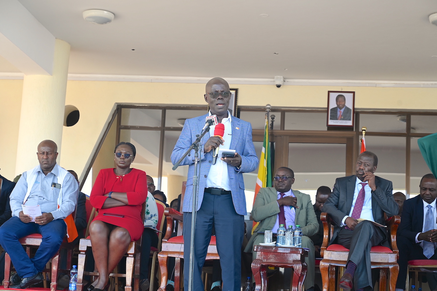 Gilbert Kamanga, the World Vision Kenya National Director  speaking during the MOU signing ceremony between World Vision and the Baringo County Government. ©World Vision Photo/Sarah Ooko.