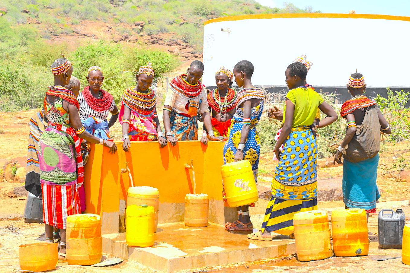 The rock catchment water project is enabling communities to enjoy access to clean and safe water.