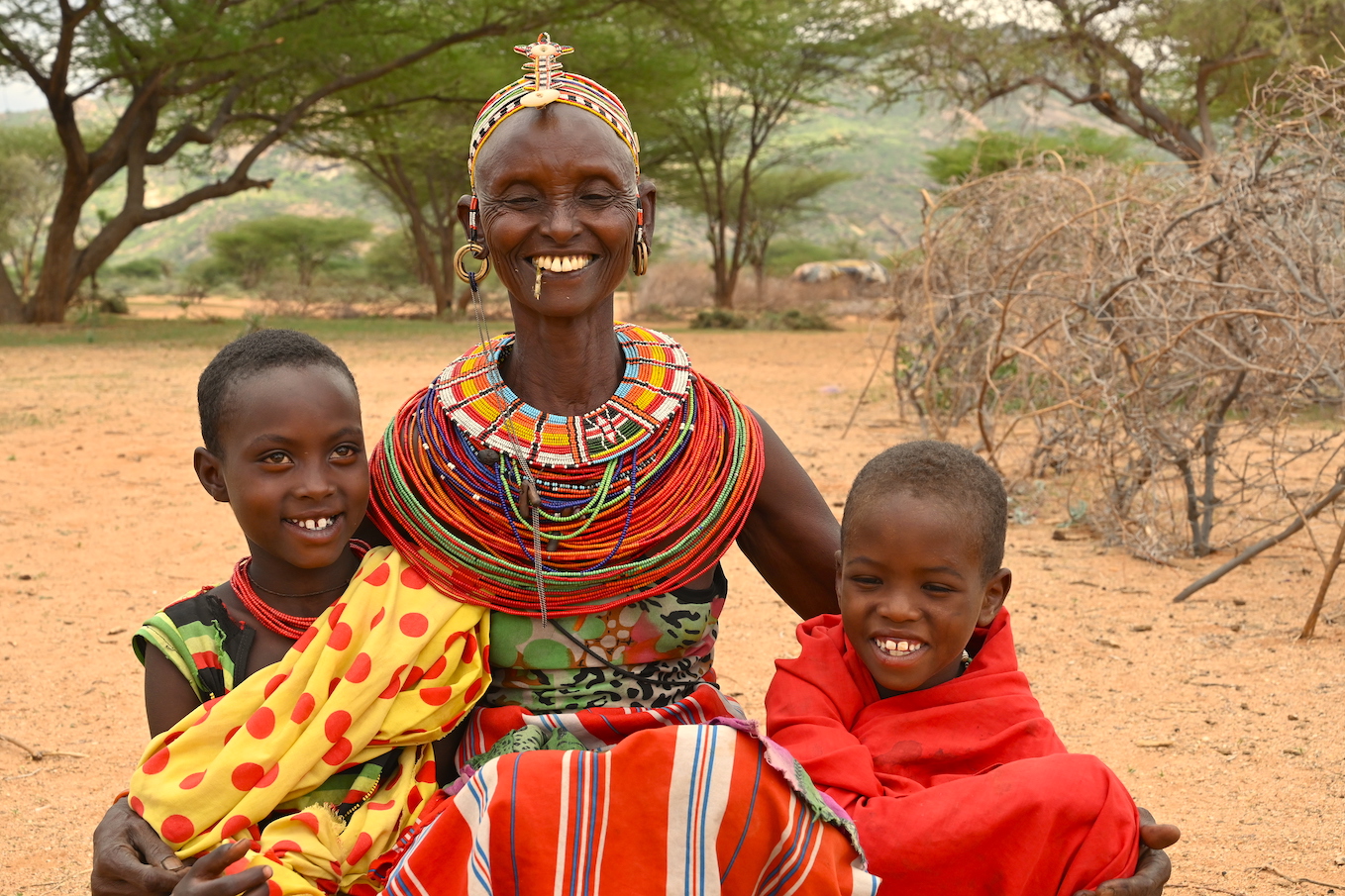 Renteyon is able to spend quality time with her children, thanks to the rock catchment water project , as she no longer spends most of her time looking for water.