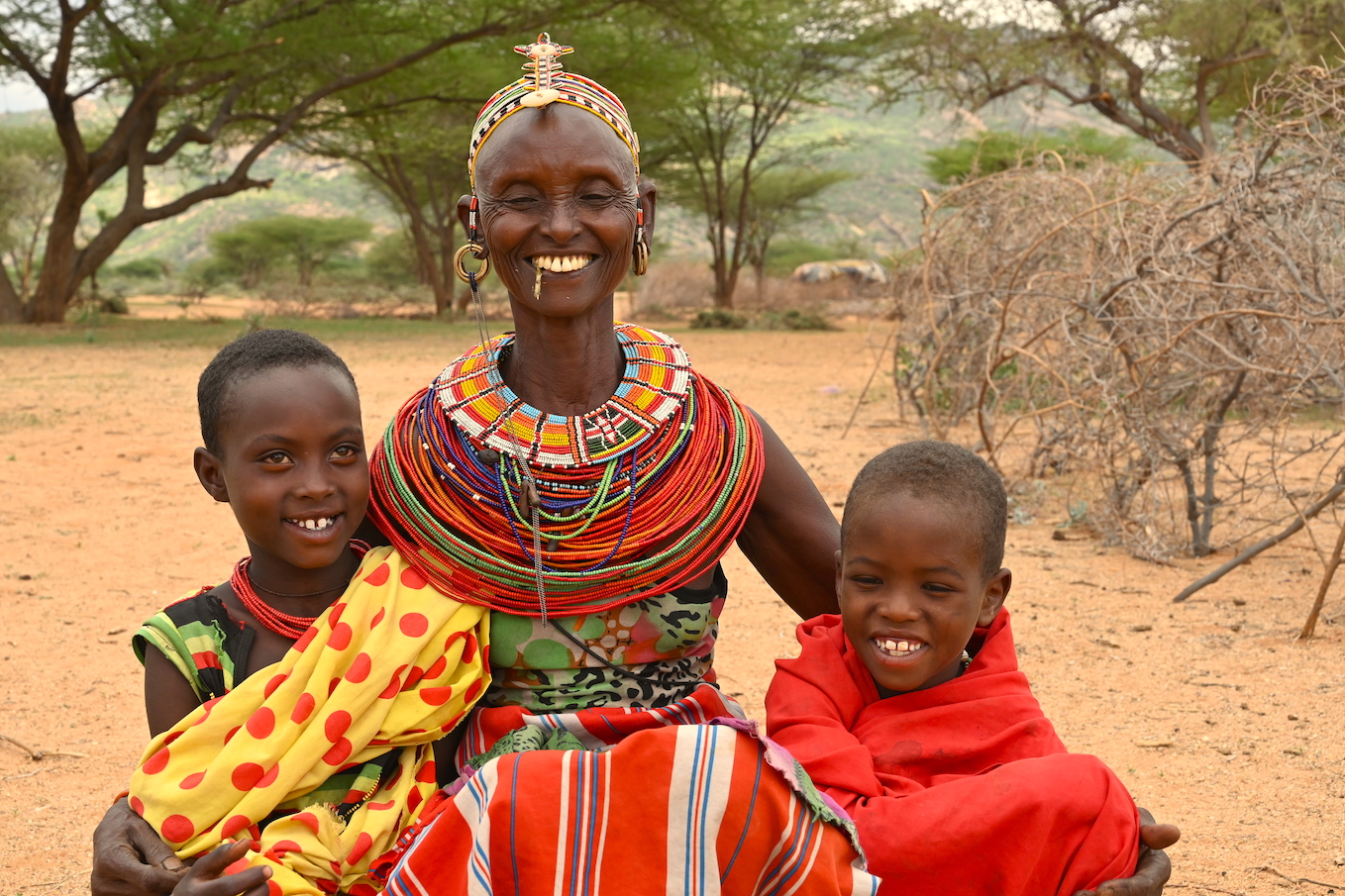 Renteyon is able to spend quality time with her children, thanks to the rock catchment water project , as she no longer spends most of her time looking for water. 