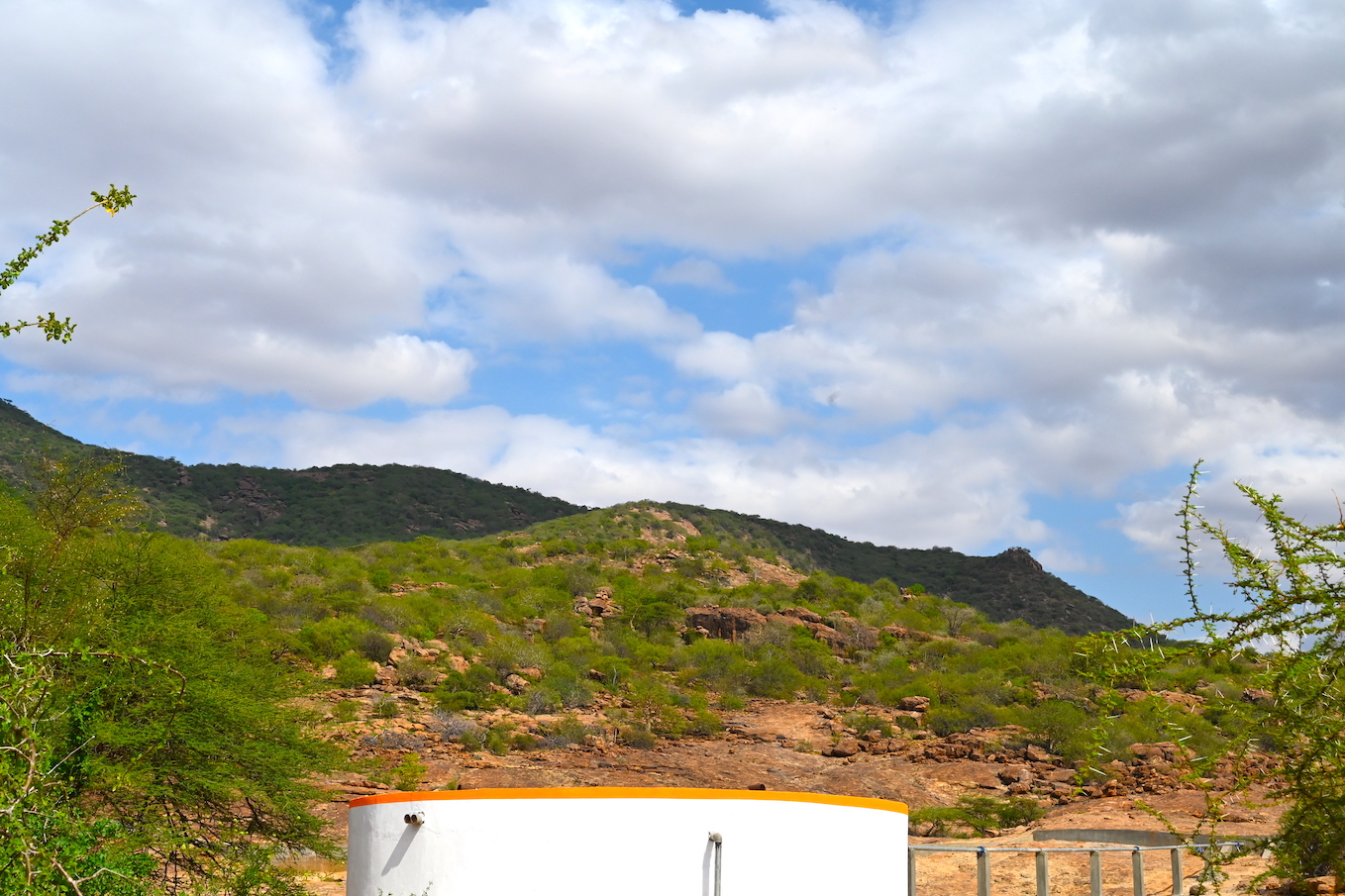 The water harvested from the rocks during rainy seasons sustains communities during dry seasons.