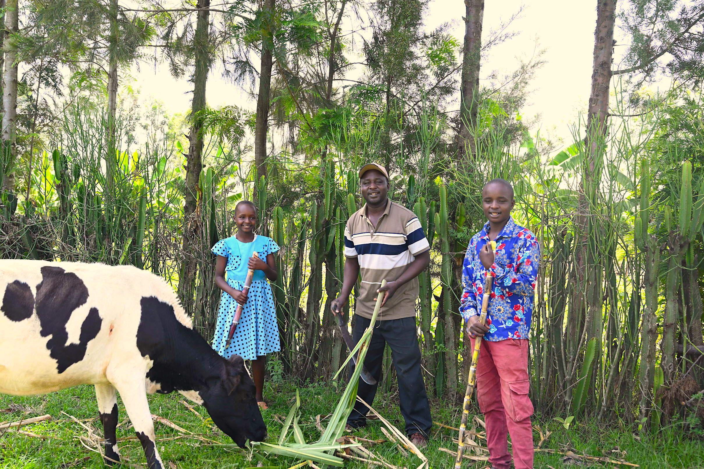 Anita has learnt a lot about effective agricultural tips from her father.