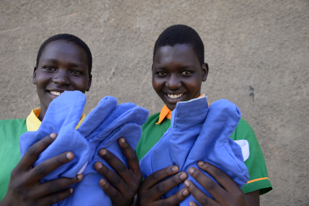 Janet Langoli and a friend