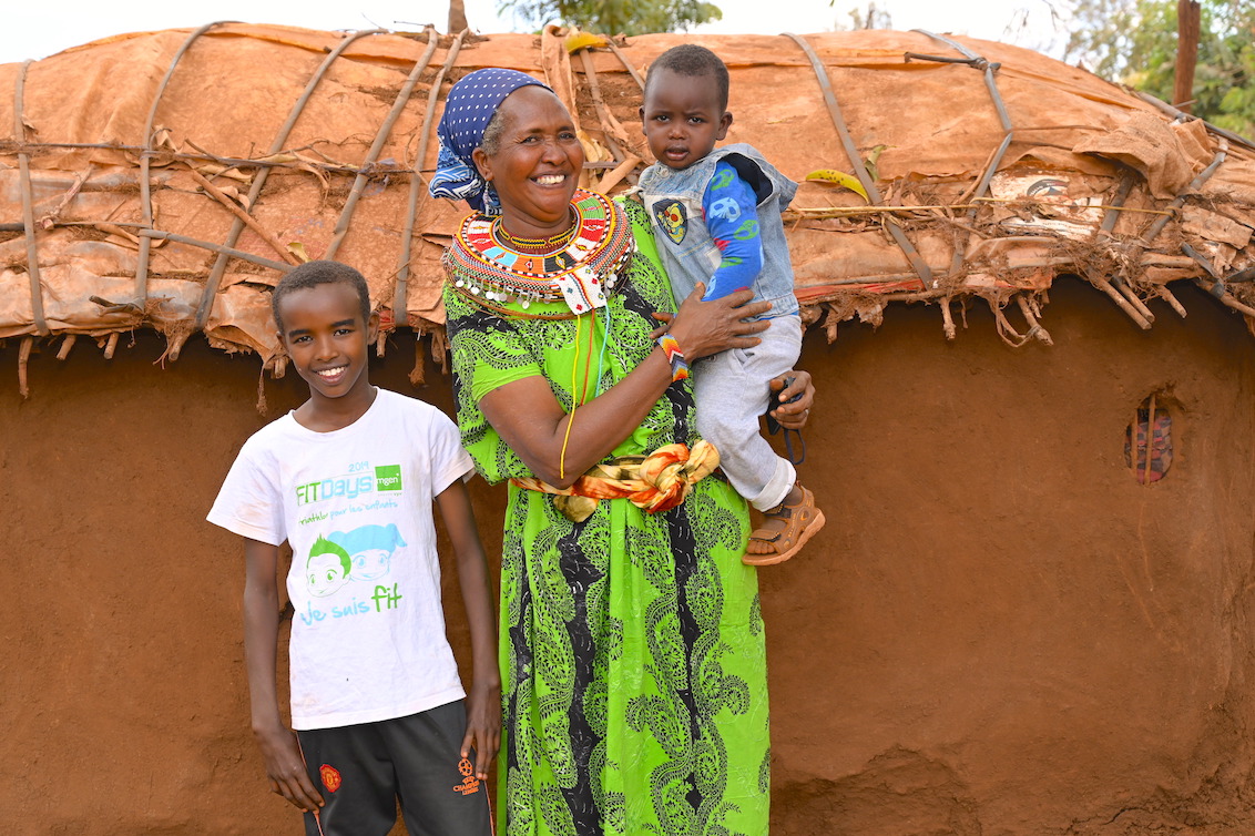 Joyce's children are healthy, thanks to the fruit trees that she has planted and nurtured in her home such as mangoes, lemons and pawpaws.