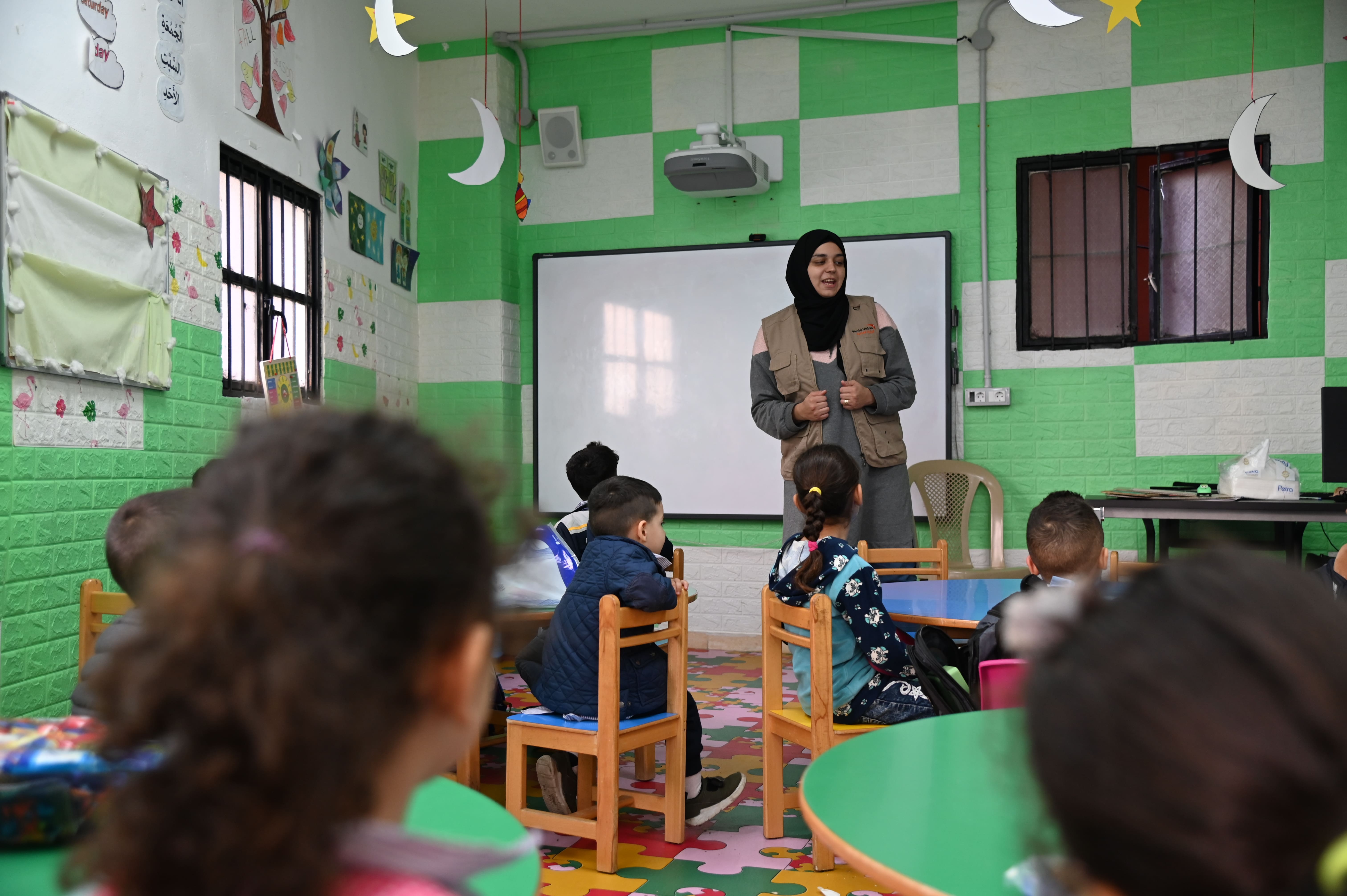 Mona with her students