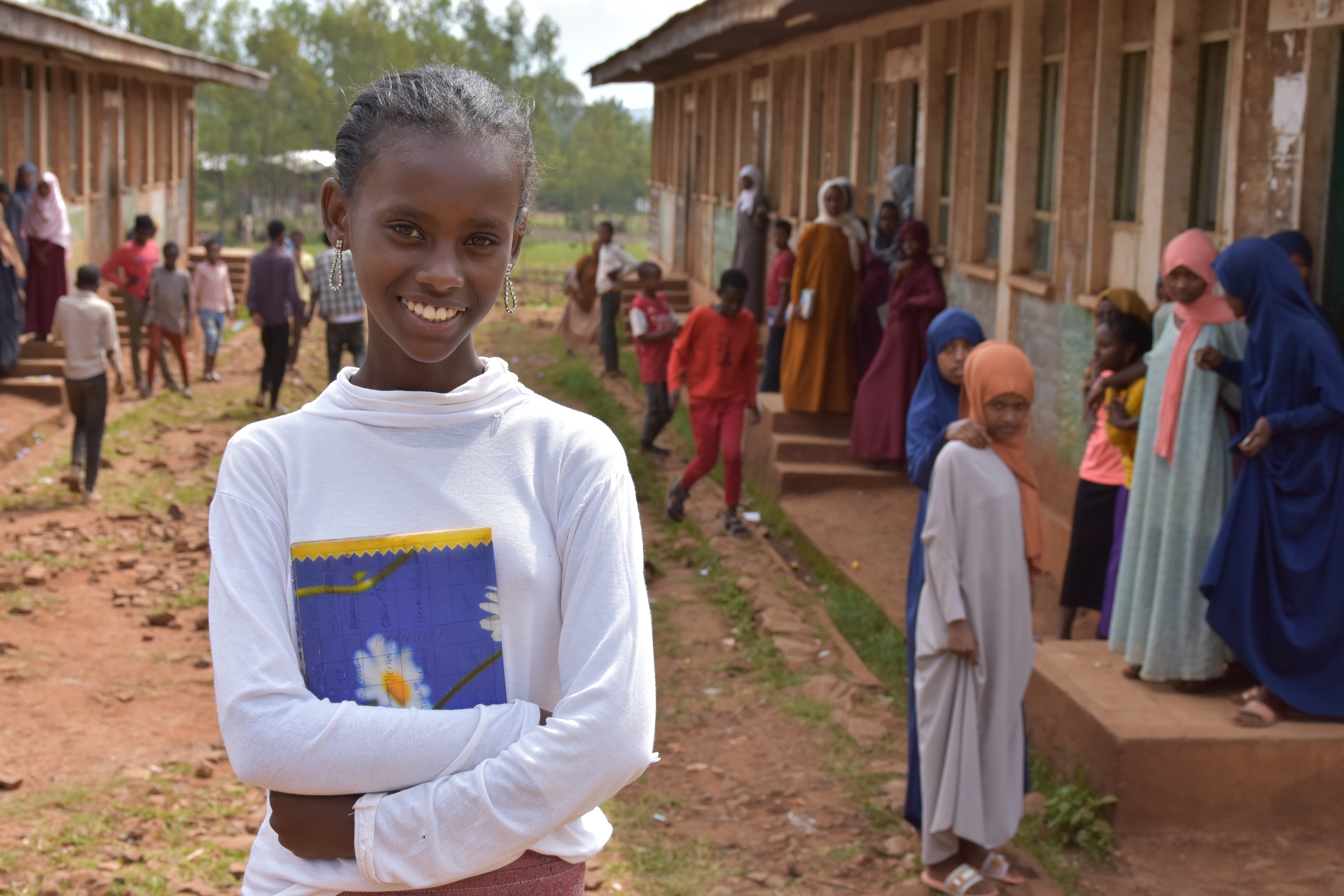  Deborah at her school ground