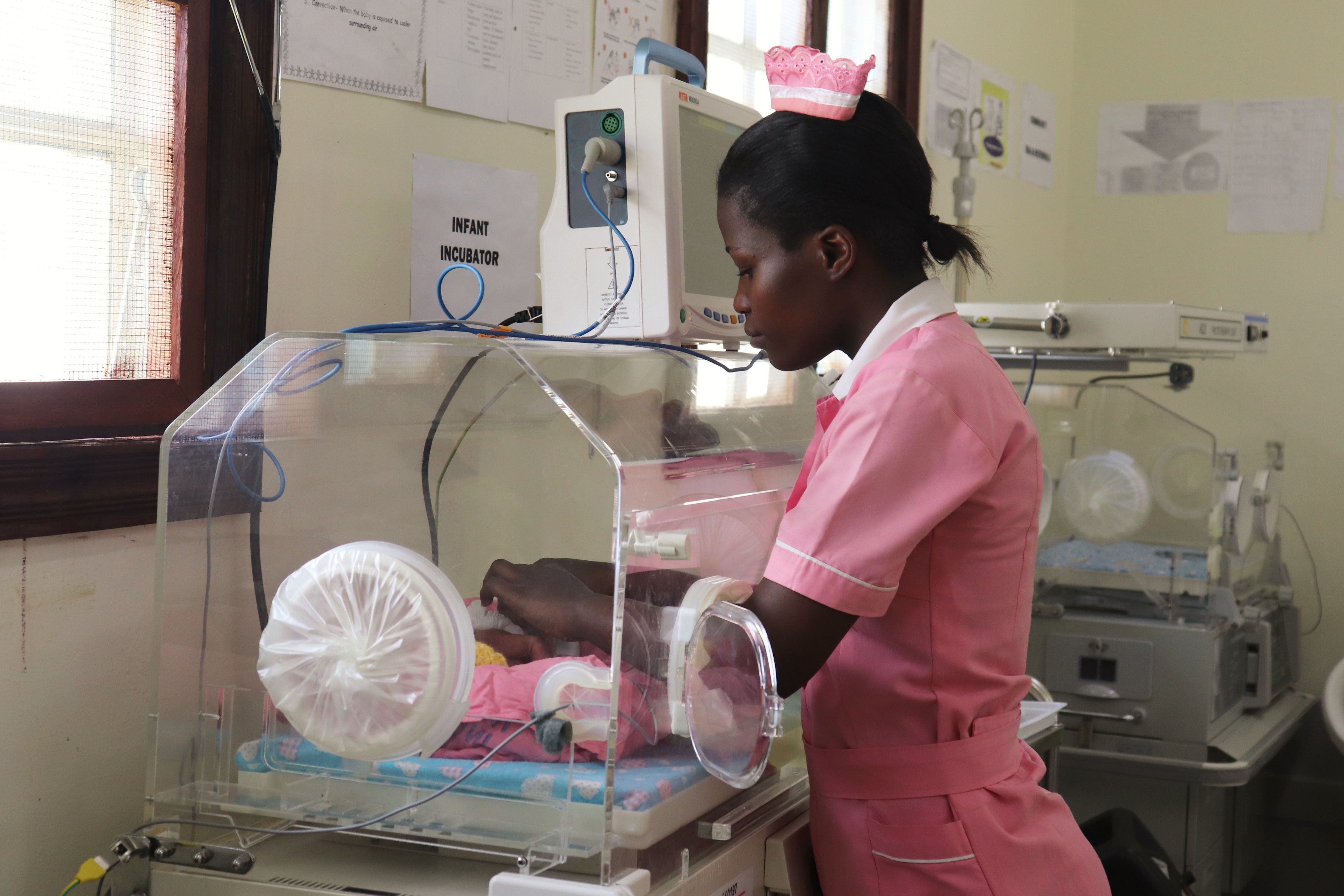 The midwives and nurses have gone through training in caring for premature babies