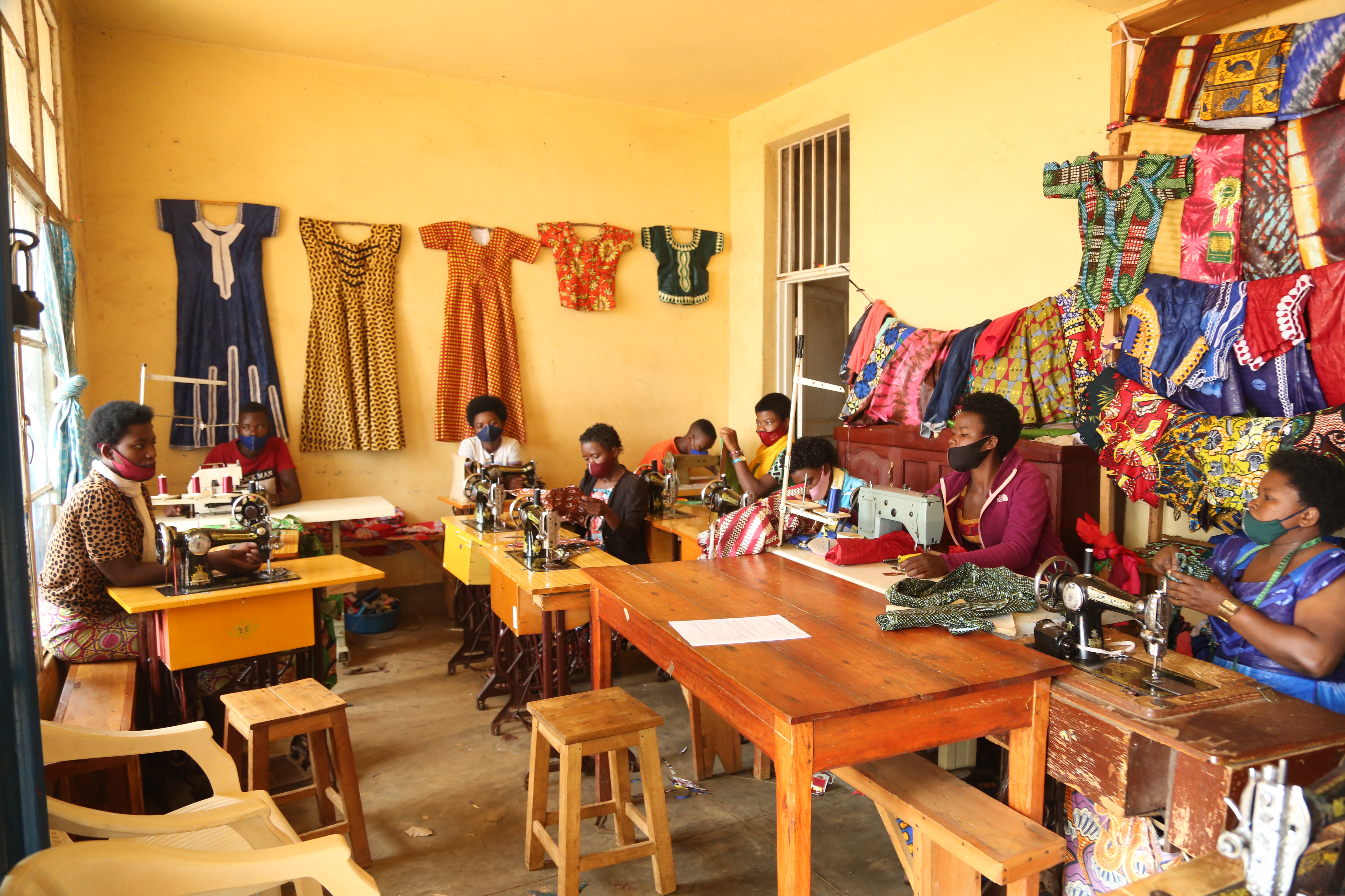 Tuzamurane Busheke group in their workshop