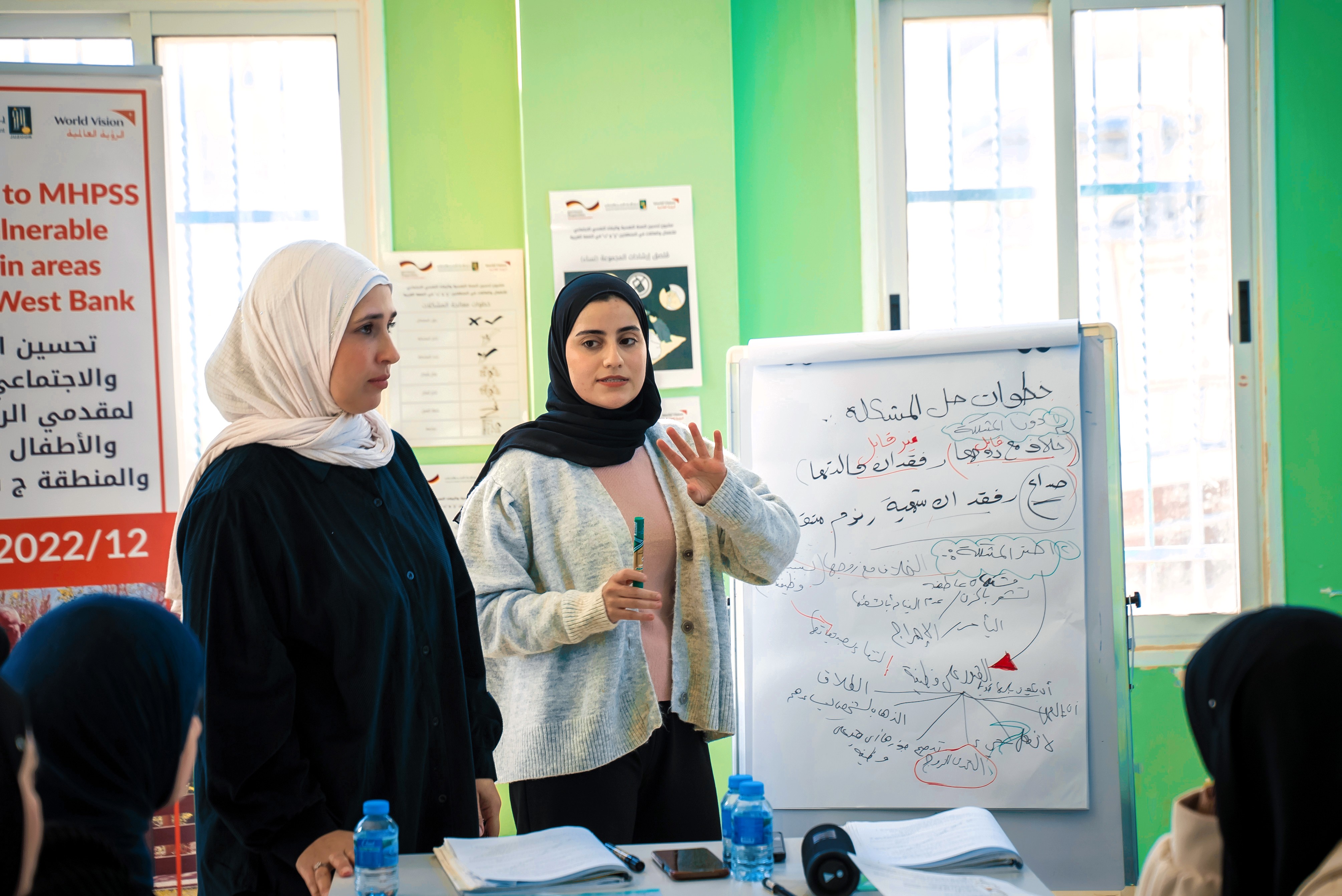 The sessions begin with foundational techniques—such as breathing exercises and stress management strategies.