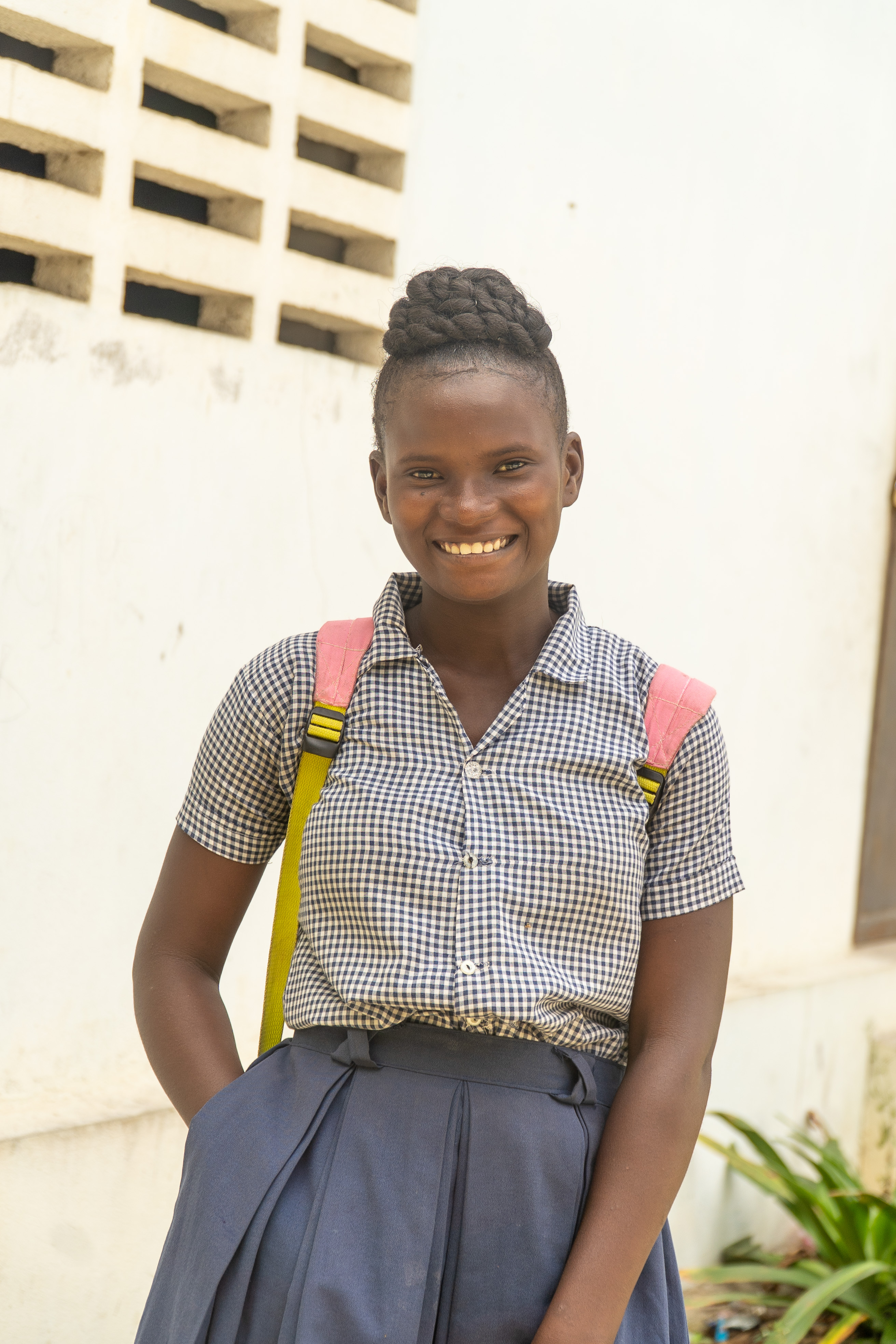 Berline at school in Haiti