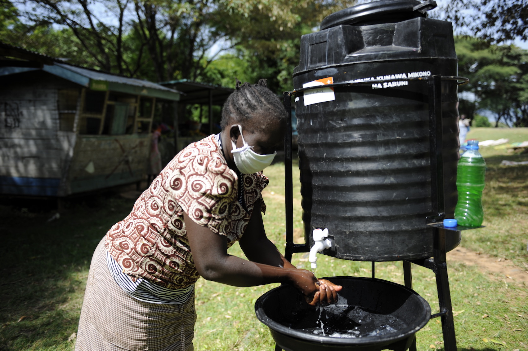 Hand washing with soap and water plays a key role in preventing the spread of COVID-19. ©World Vision Photo/Dickson Kahindi.