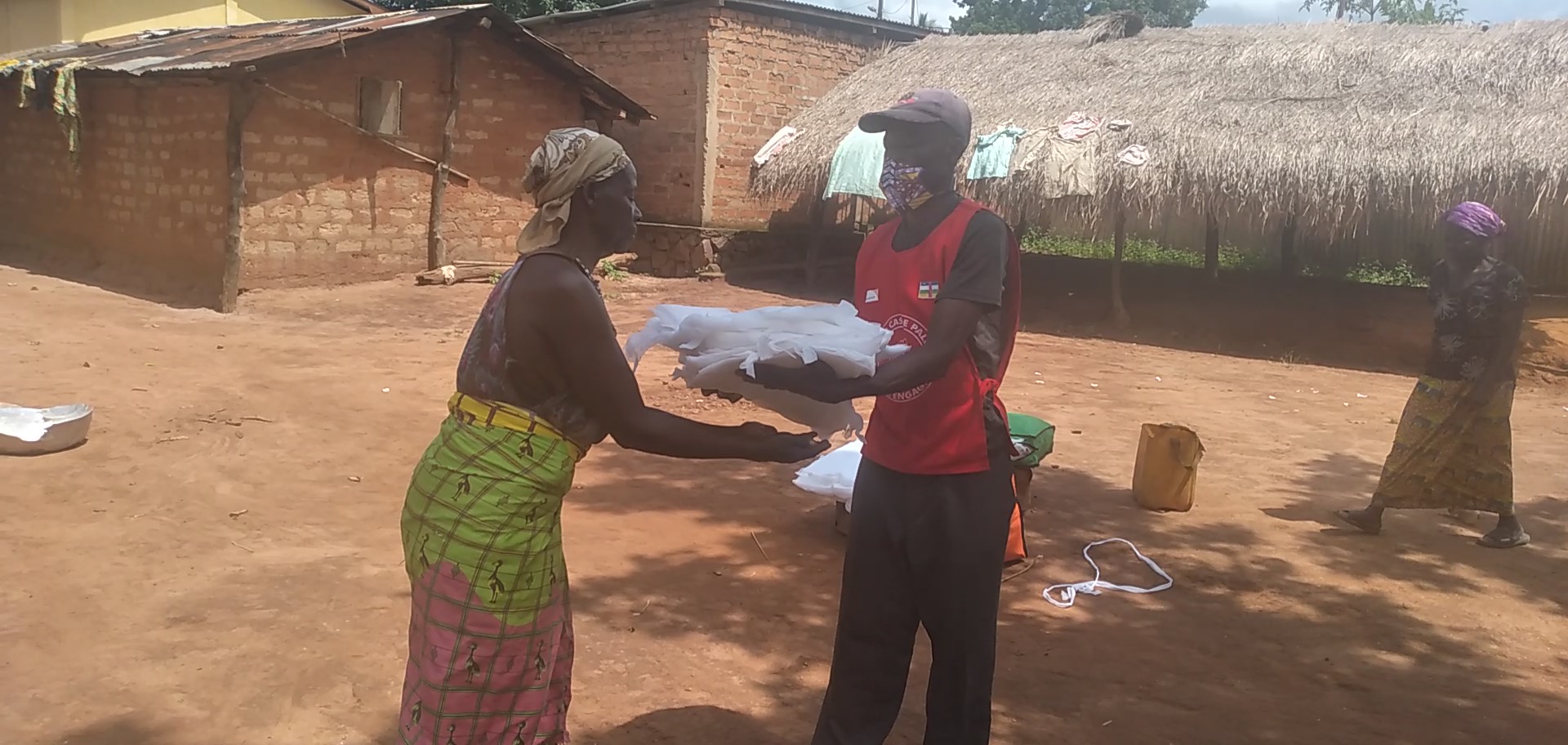 Helene, LLIN beneficiary in 2020 malaria campaign - CAR
