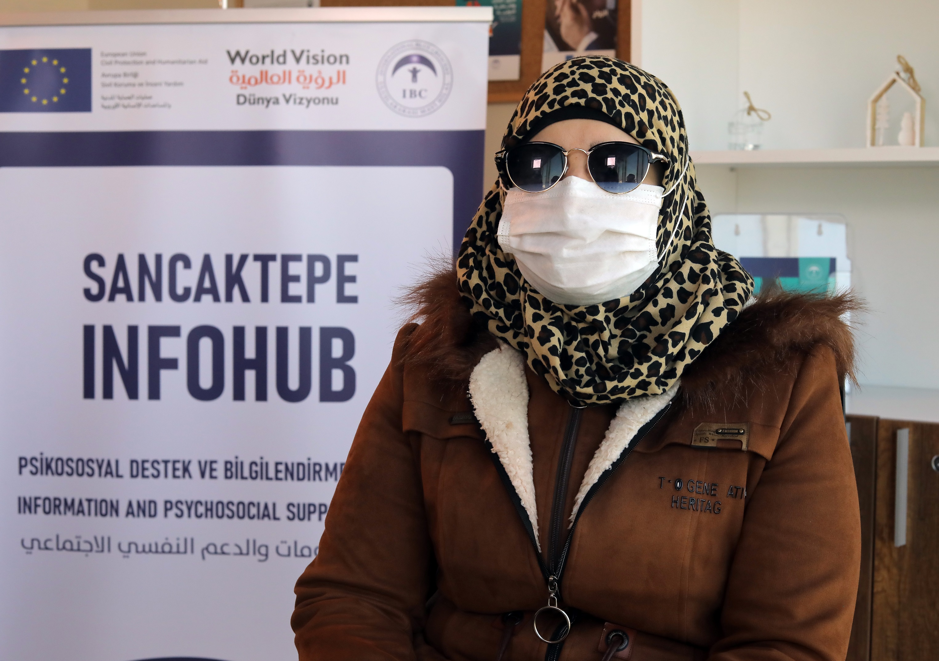 Portrait of Sura*, a Syrian refugee who benefited from World Vision's partner's services