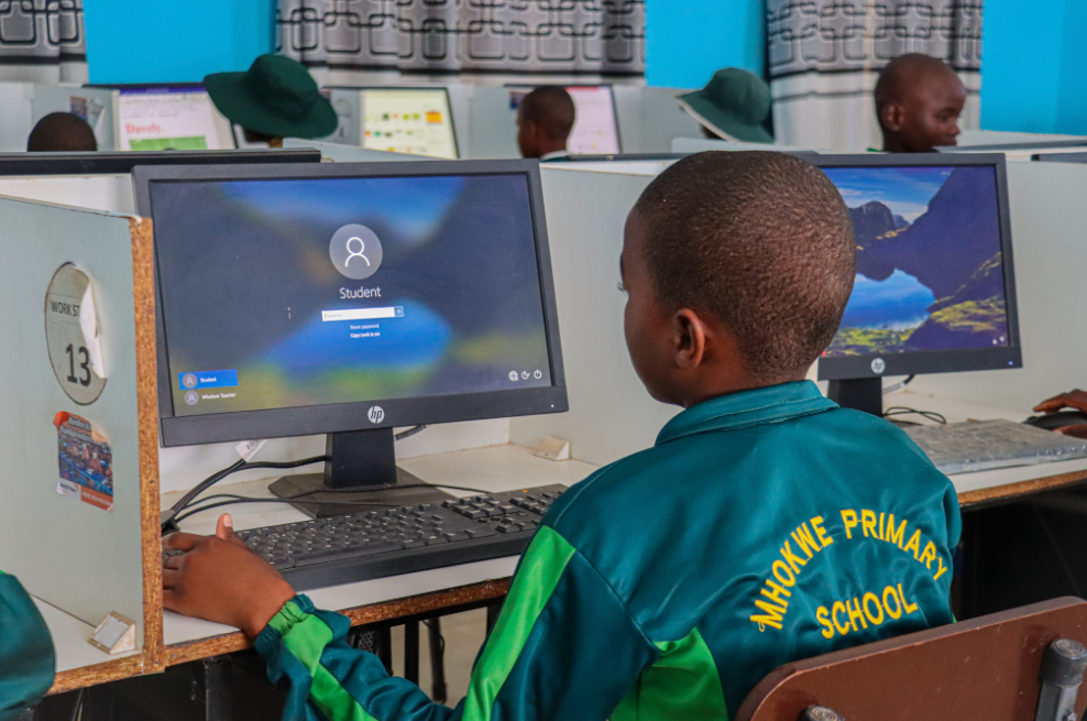 Mhokwe Primary School ICT lab