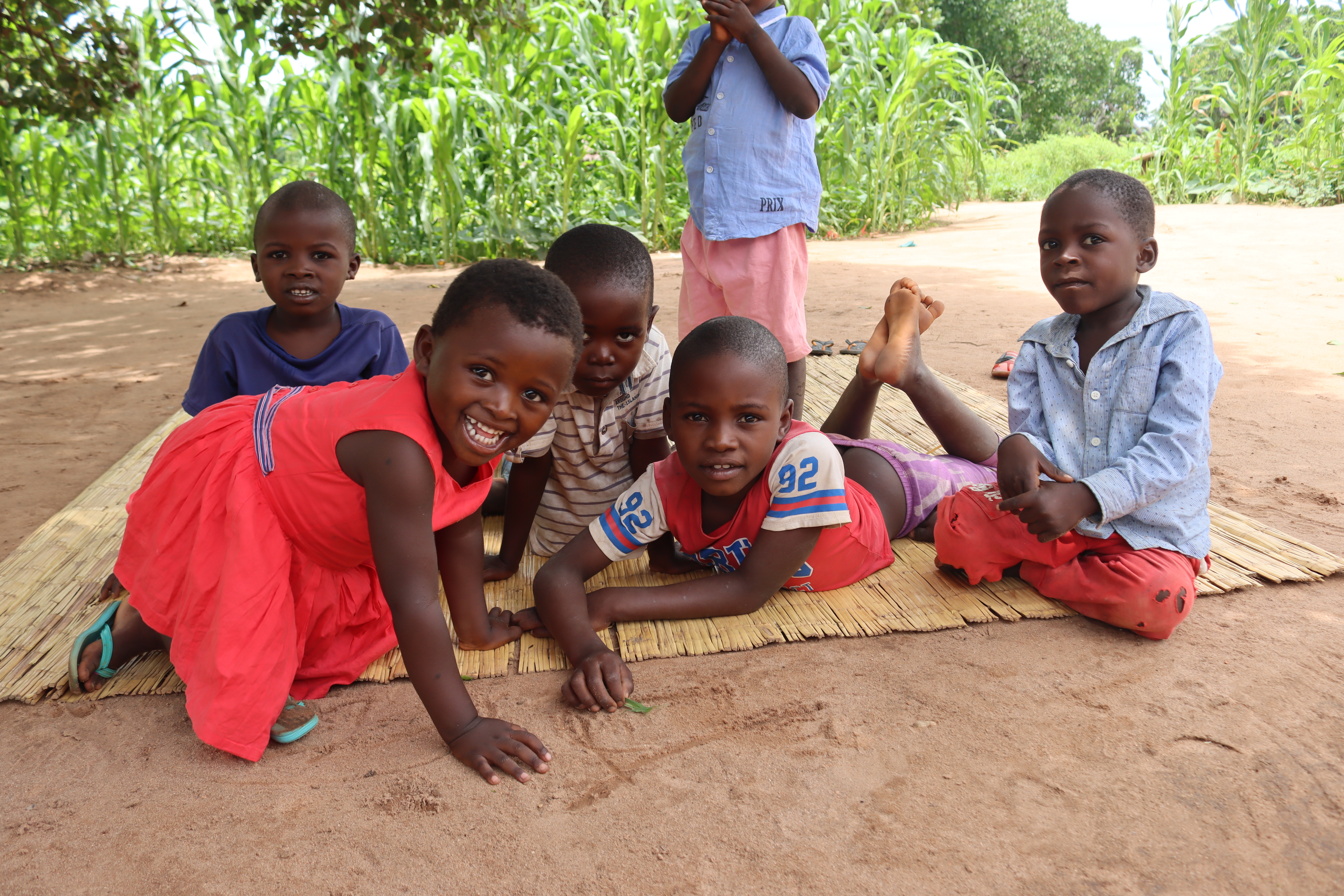 Children enjoying playtime after the meal 