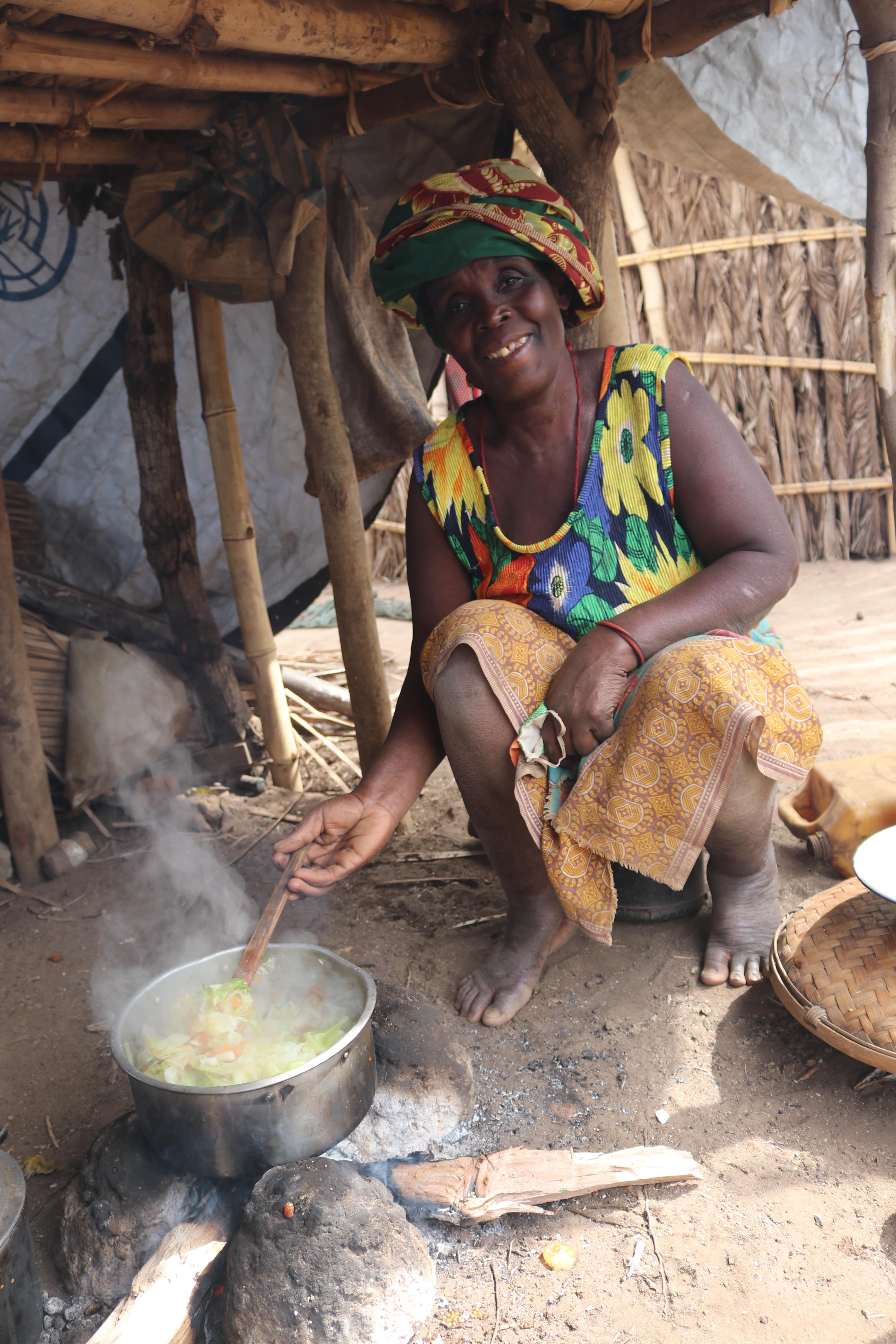 Isabel is preparing cabbage that she harvested from her farm