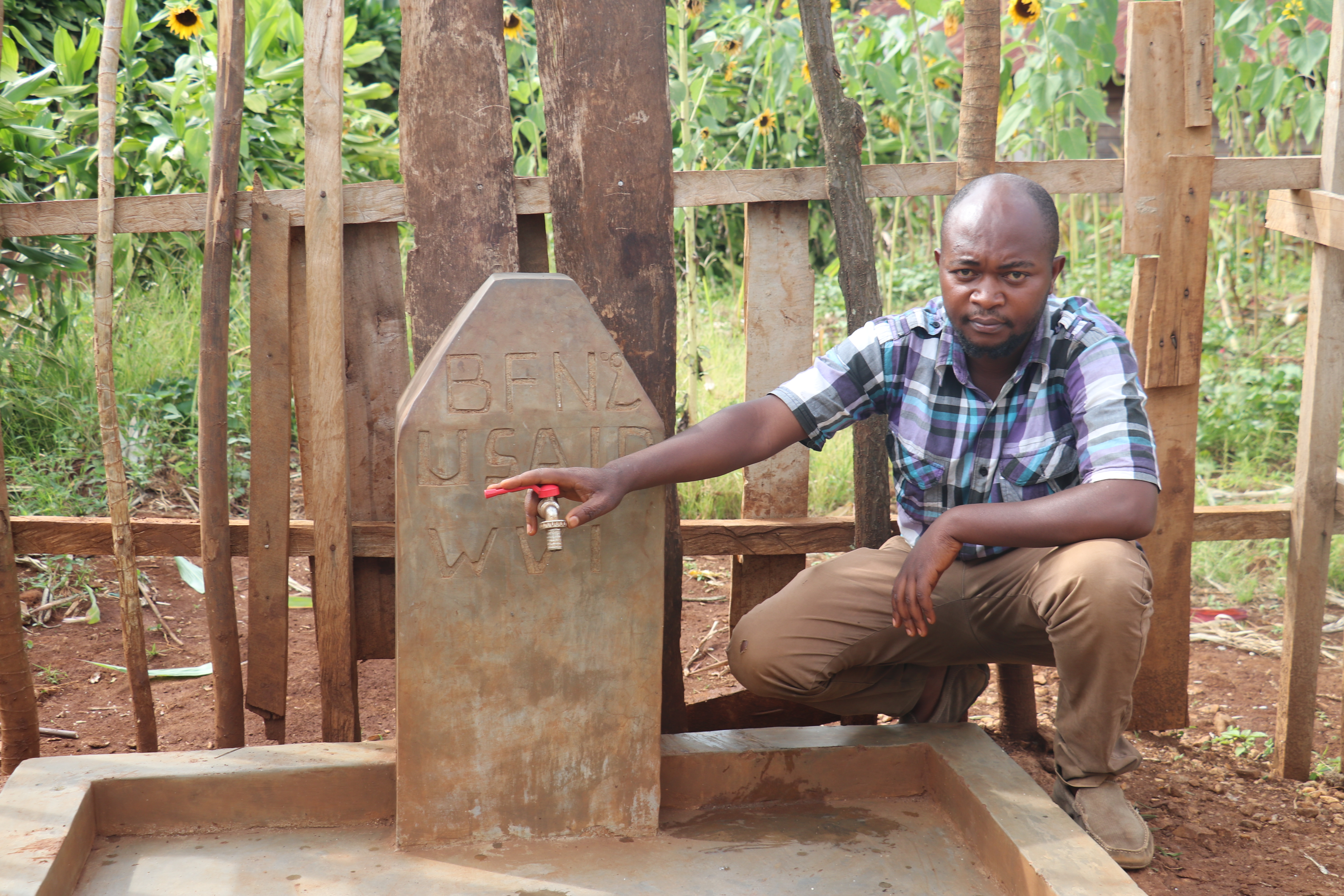 Norbert, President of the Water Point Management Committee 