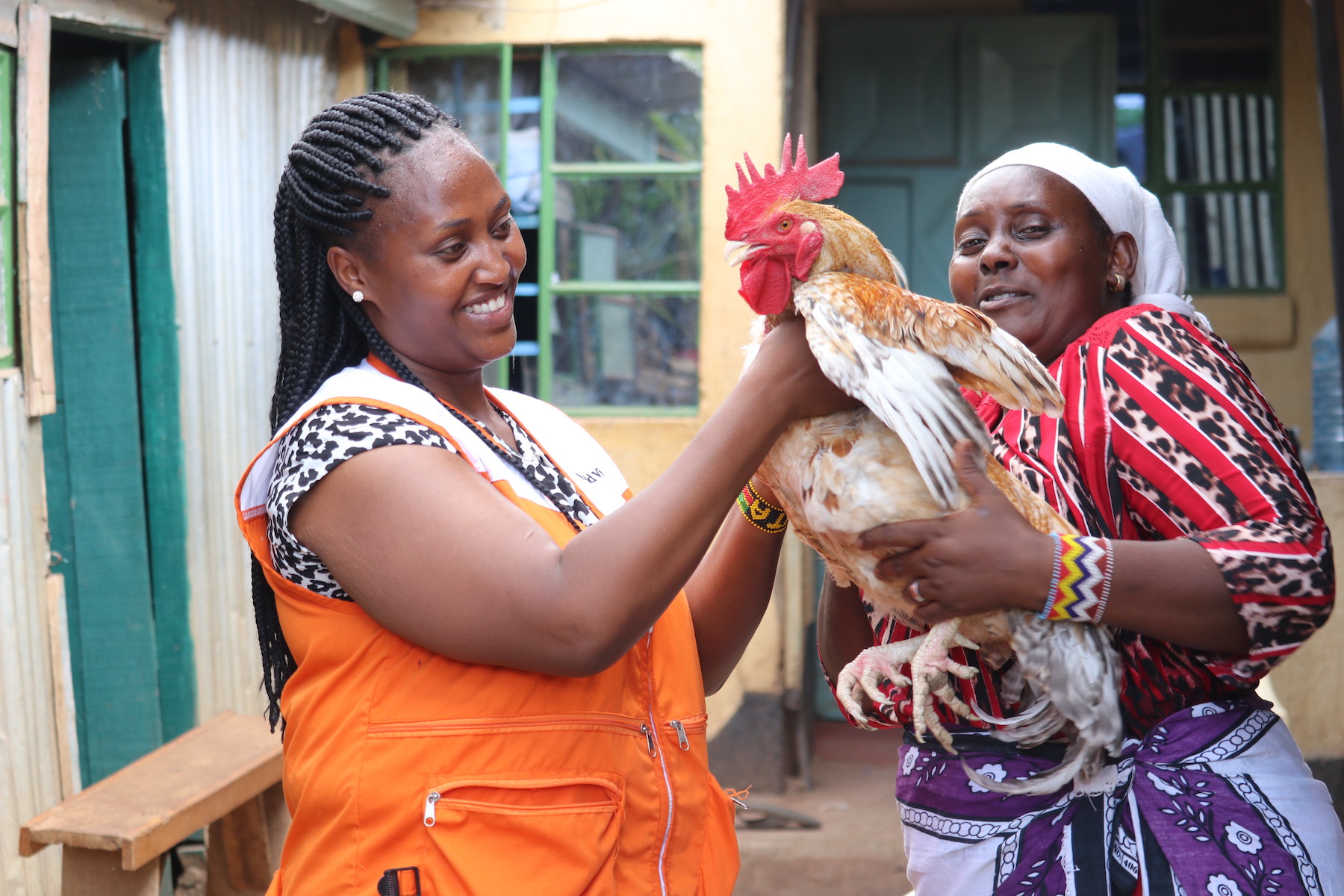World Vision supported women to acquire poultry keeping skills so as to diversify their income sources and remain food secure in times of drought. ©World Vision Photo/David Nderitu.