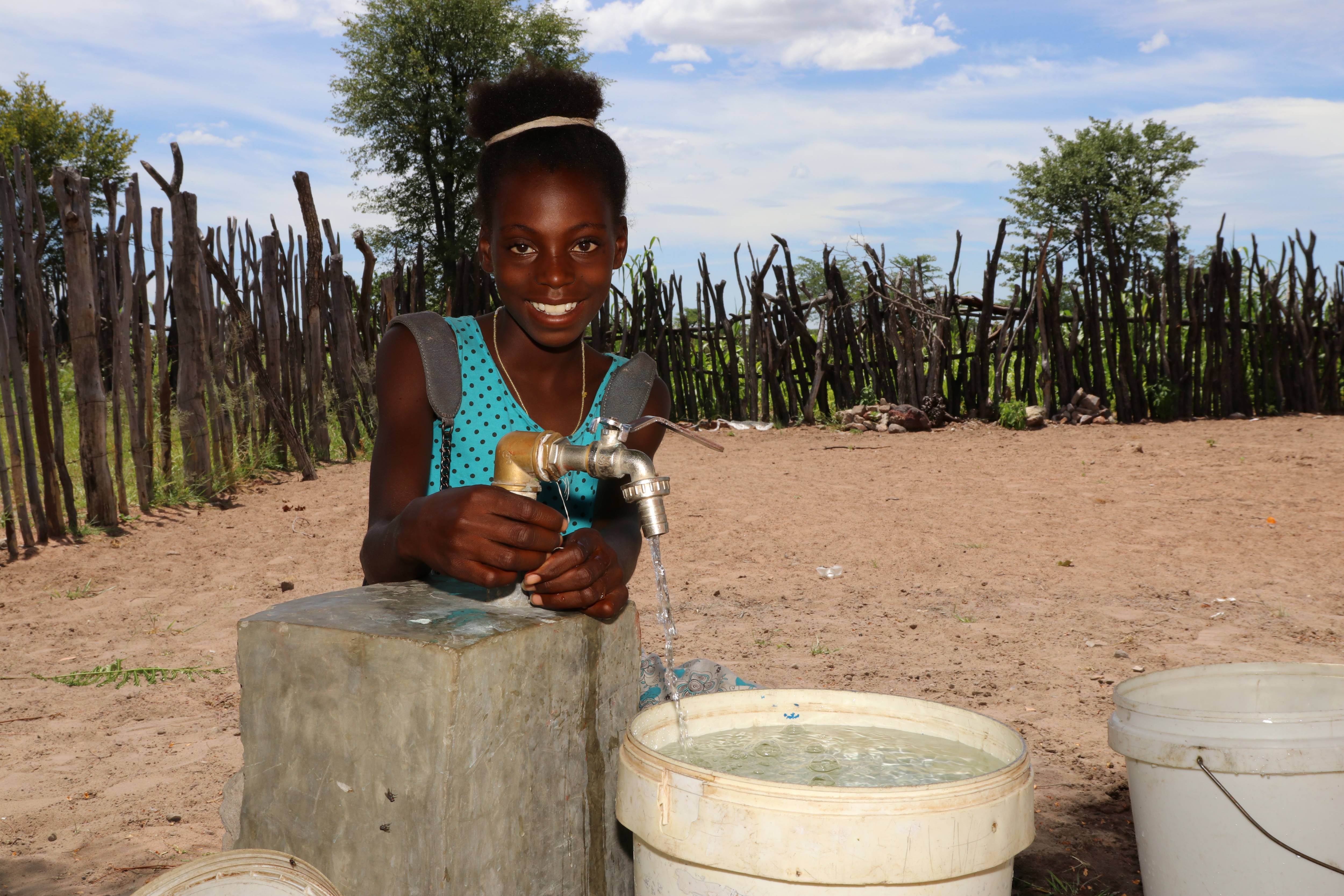 It was hard for my mum to help collect water, because she has been sick for a really long time