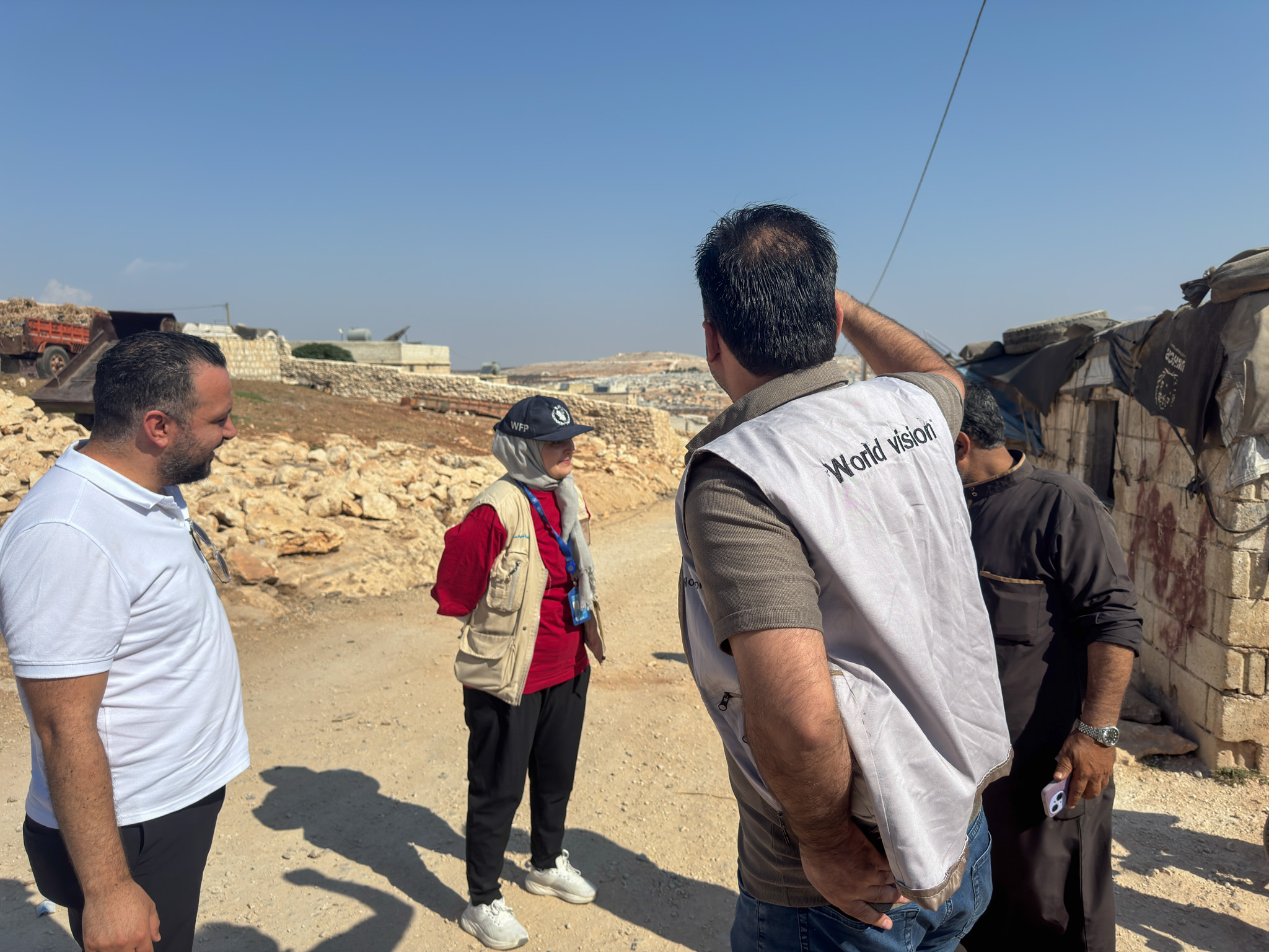 Our team with WFP in the field