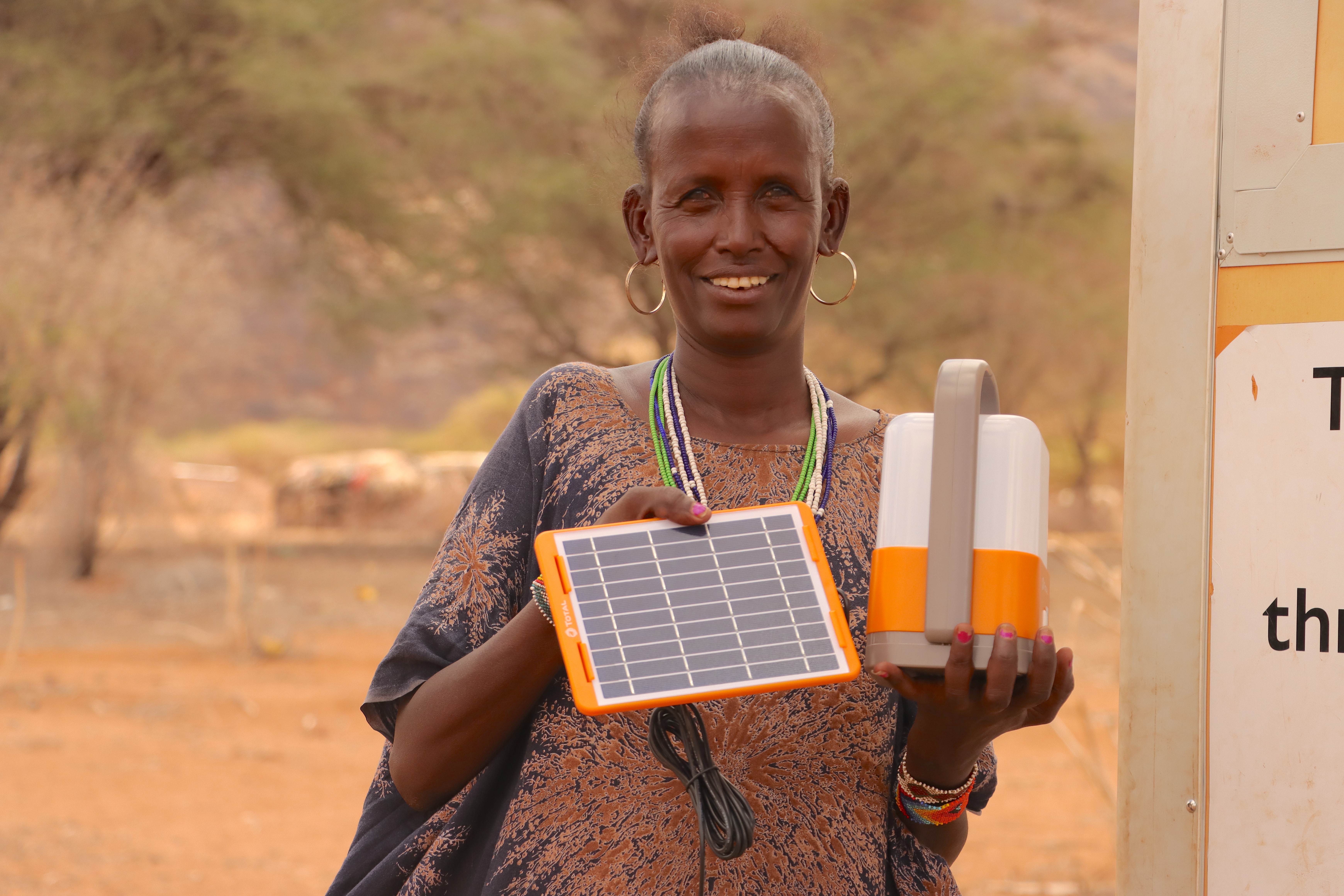 Residents of Ndikir village are now united, thanks to the solar kiosk which brings them together each evening as community members watch their favourite shows. 