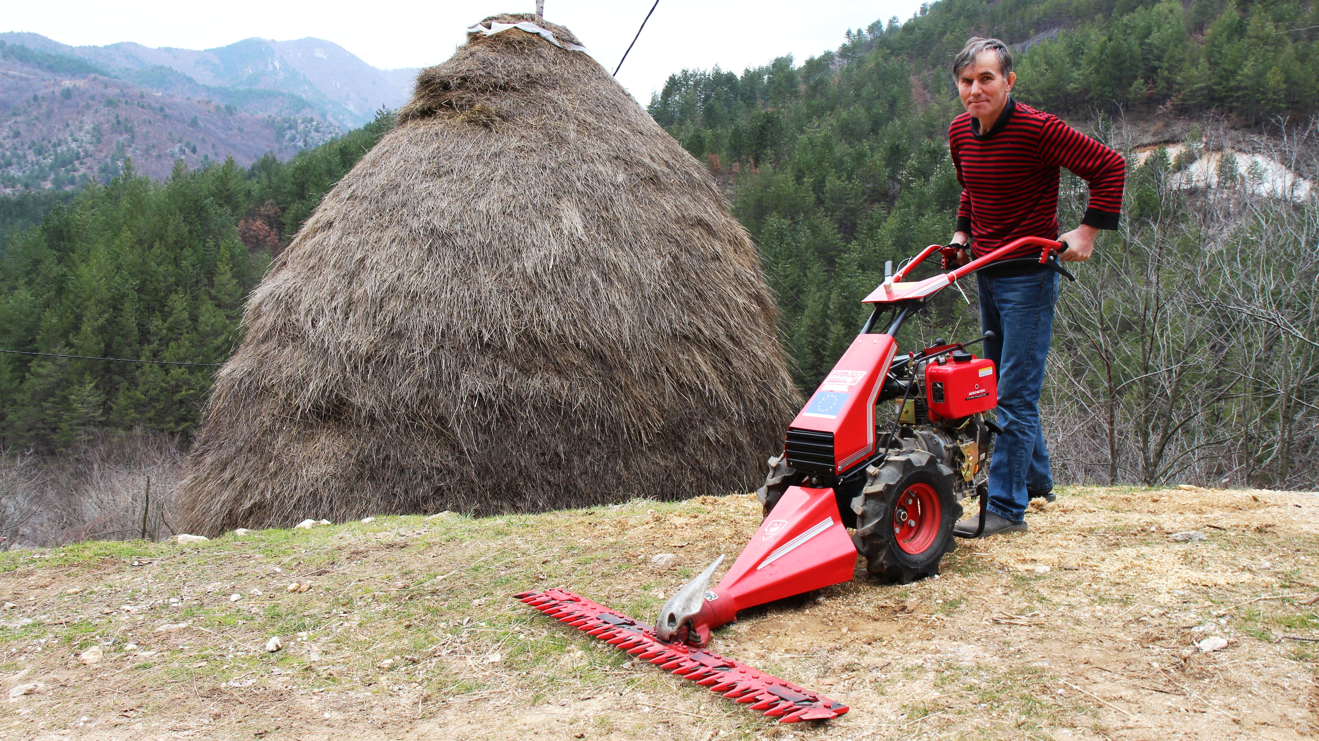 Vahid reasembled the mower and it works!