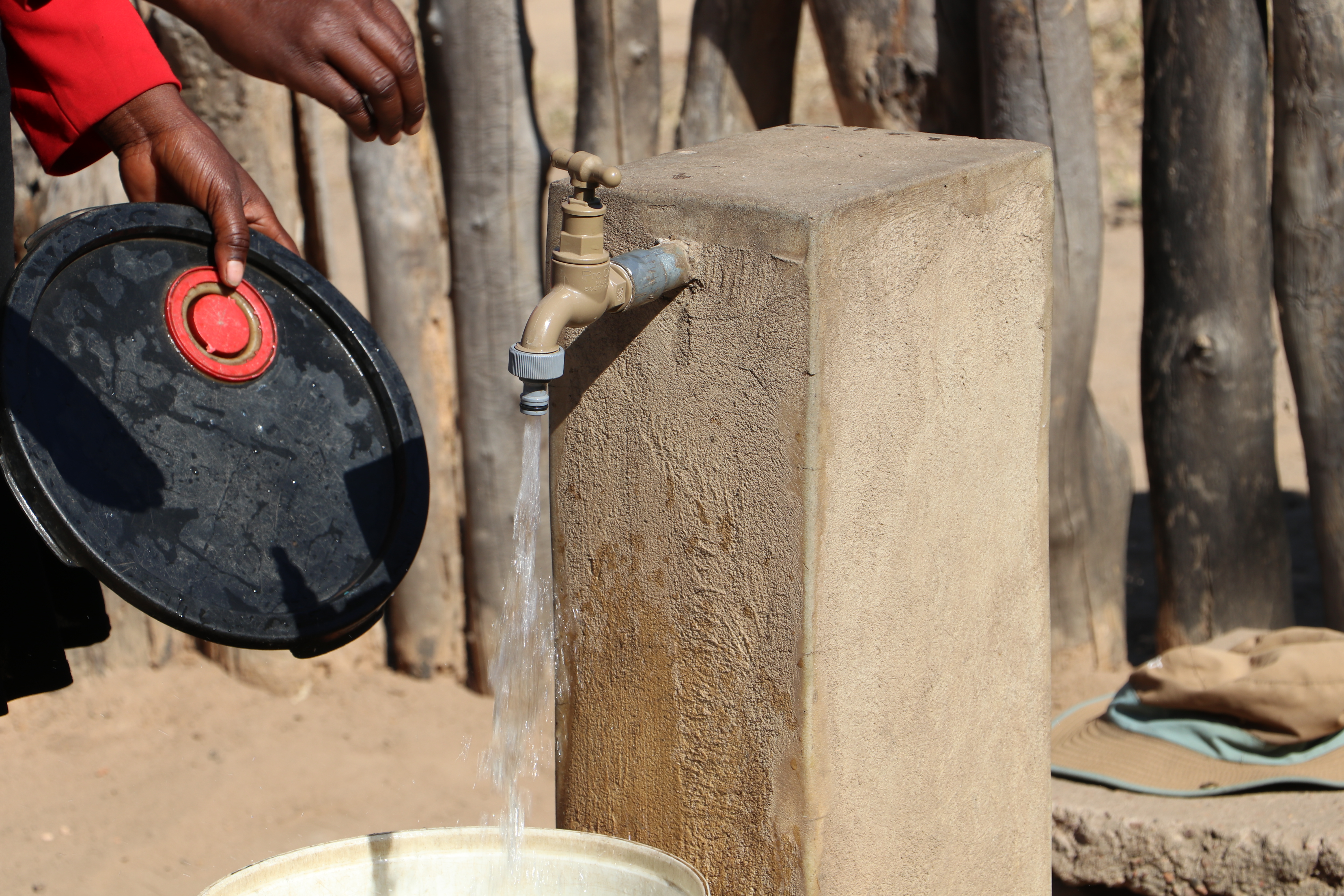Some of the households now fetch water just a few metres from their homes