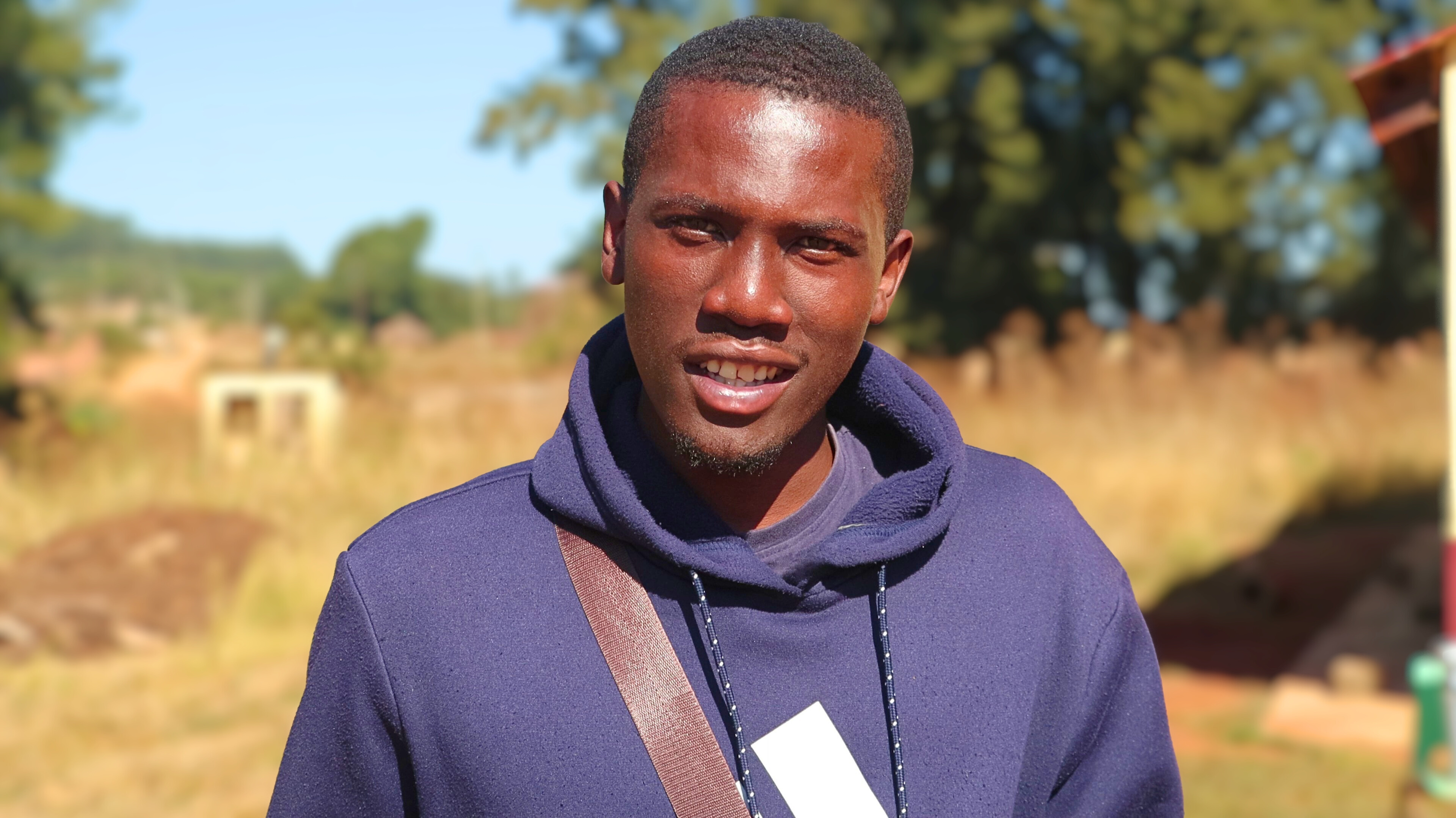 Malibongwe outside the Maseyisini Inkhundla centre when he participated in a 12-week training with other Rural Health Motivators.