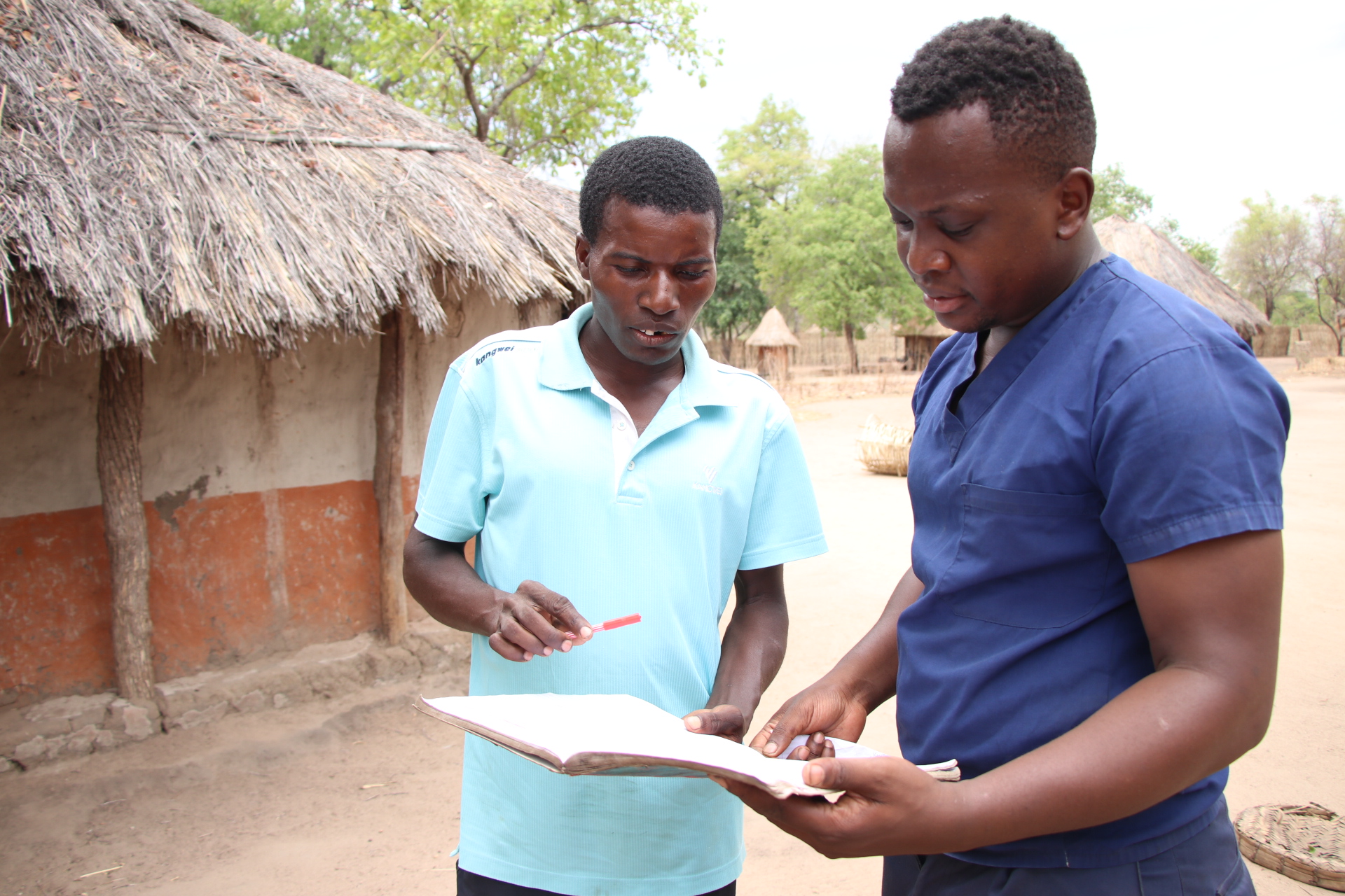 community health worker with nurse in charge