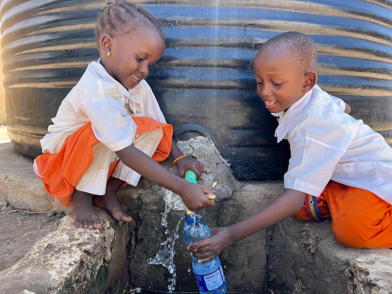 The provision of water is crucial for improving the sanitation and overall health of children while they are in school. ©World Vision Photo/Martin Muluka.