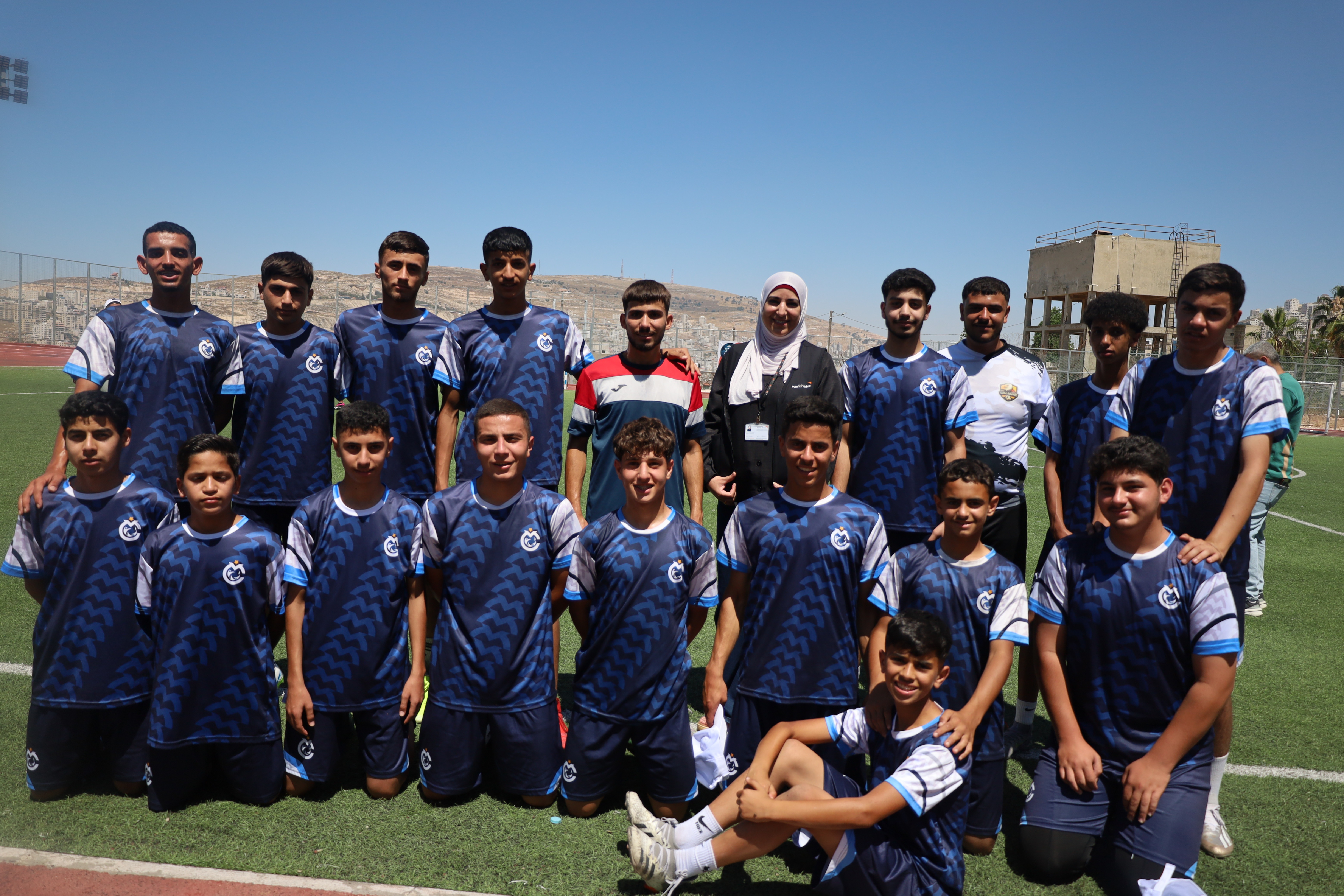Afaf Aby Dayeh, Zonal Manager with one of the teams 