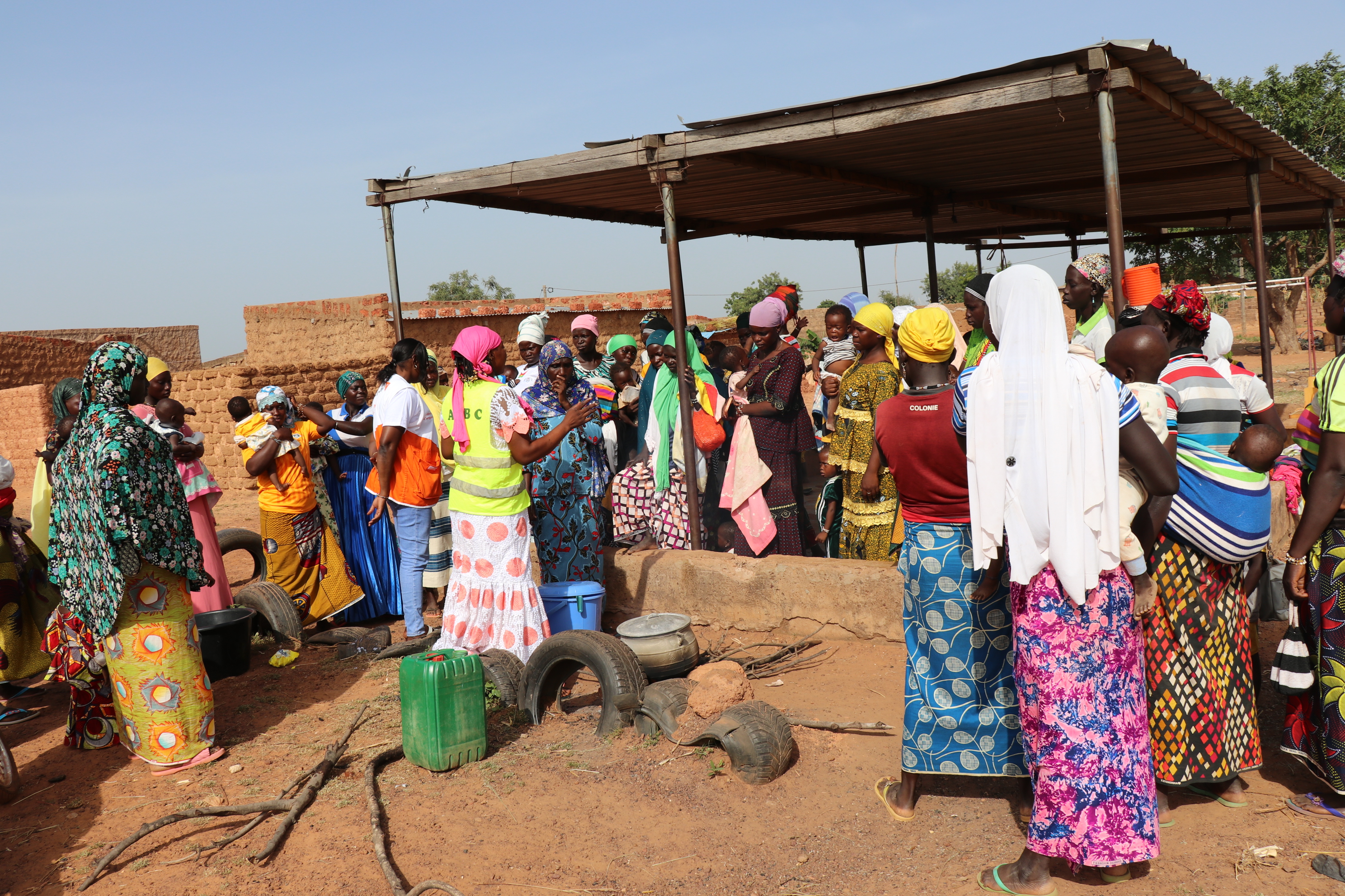 Adjara attended awareness sessions on nutrition and hygiene