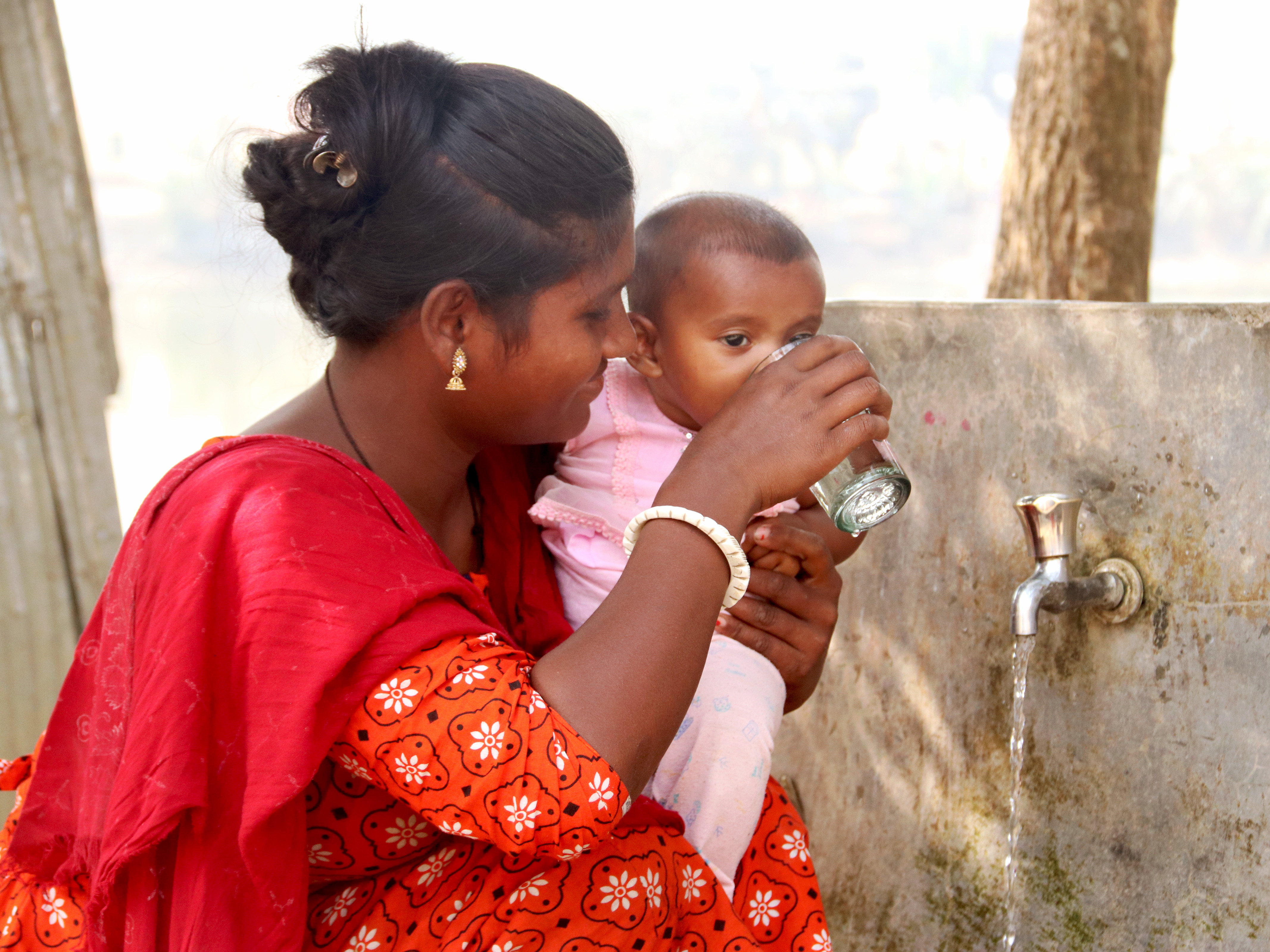 Children are now drinking safe and clean water.