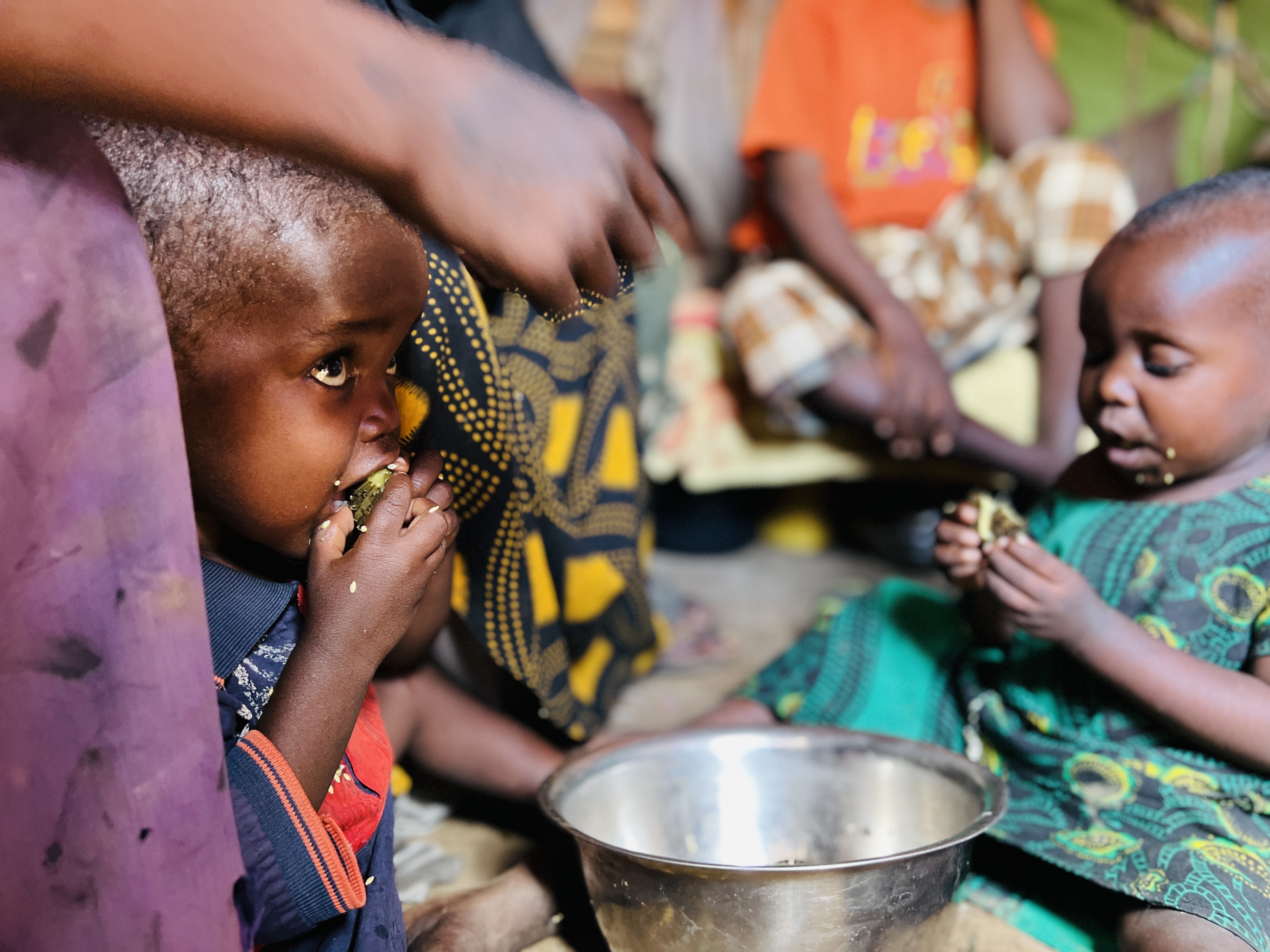 When food options run out, Hawa feeds her children boiled wild fruits. Her 3-year-old son has also experienced stunted growth and is always complaining of hunger.
