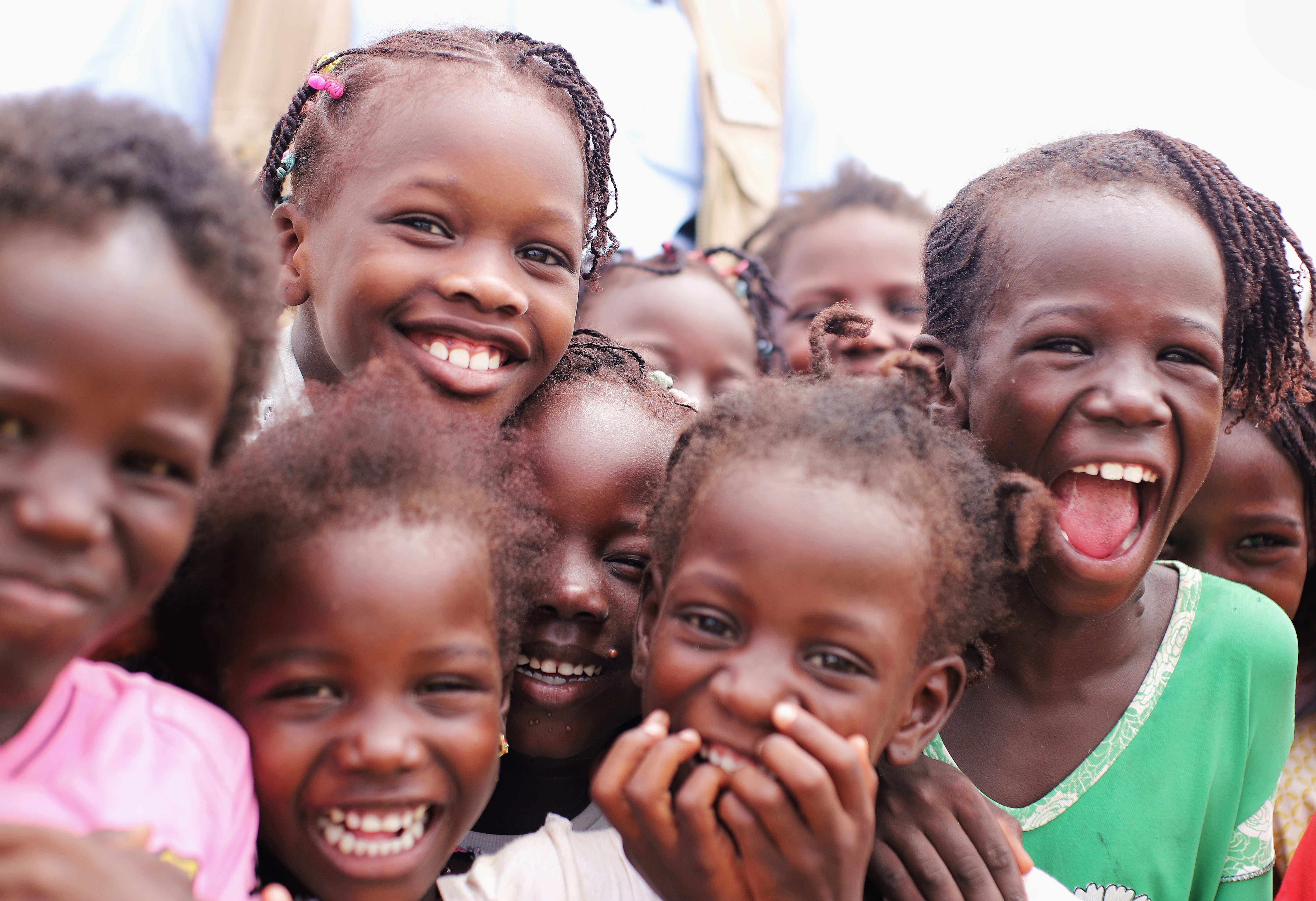 Enfants mauritaniens souriant.