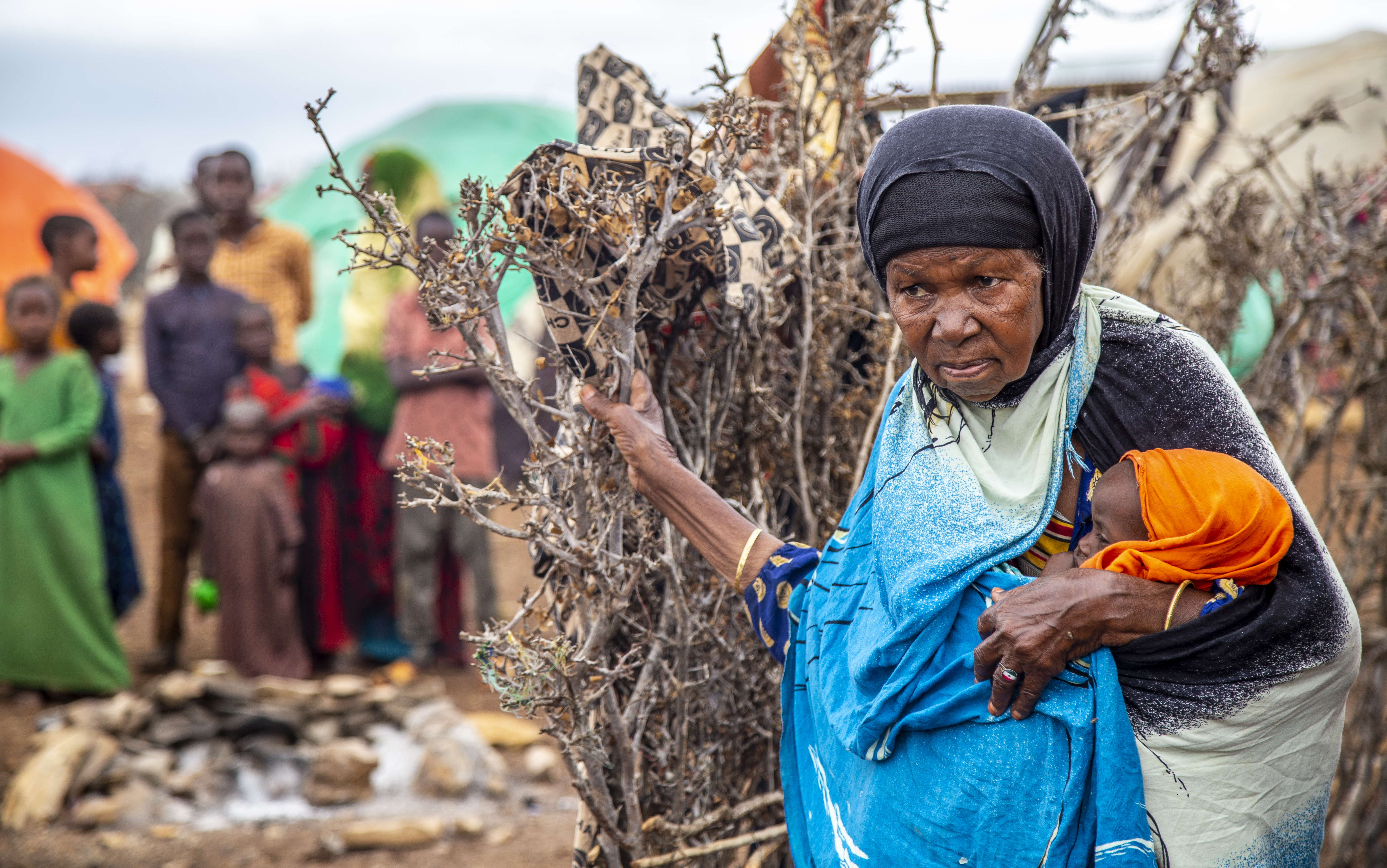 Fatumo Salao in her 70s is the sole caregiver to her grandchildren including 5-months-old Afifo