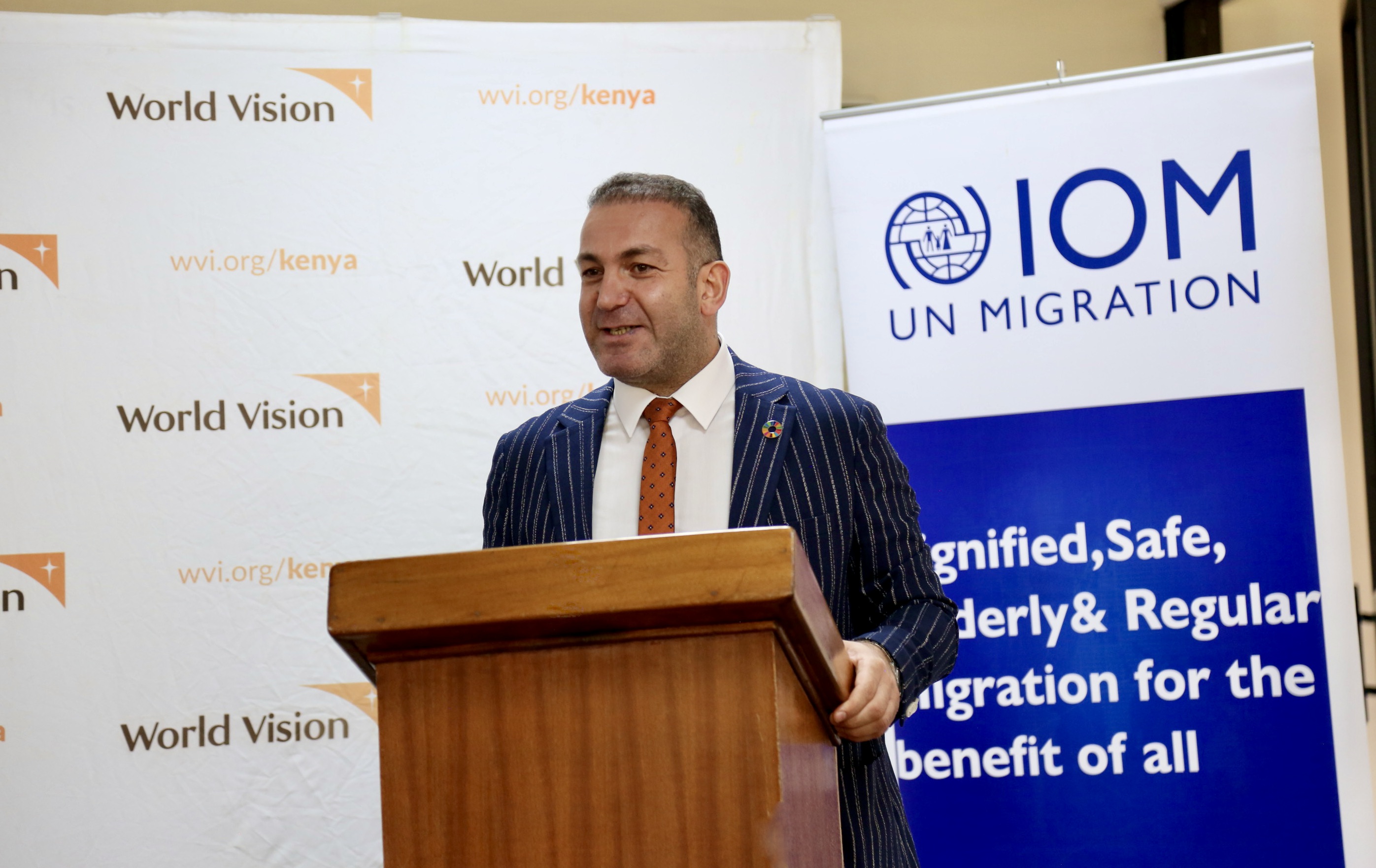 IOM Kenya Deputy Chief of Mission Emrah Güler speaks at the MOU signing.JPG