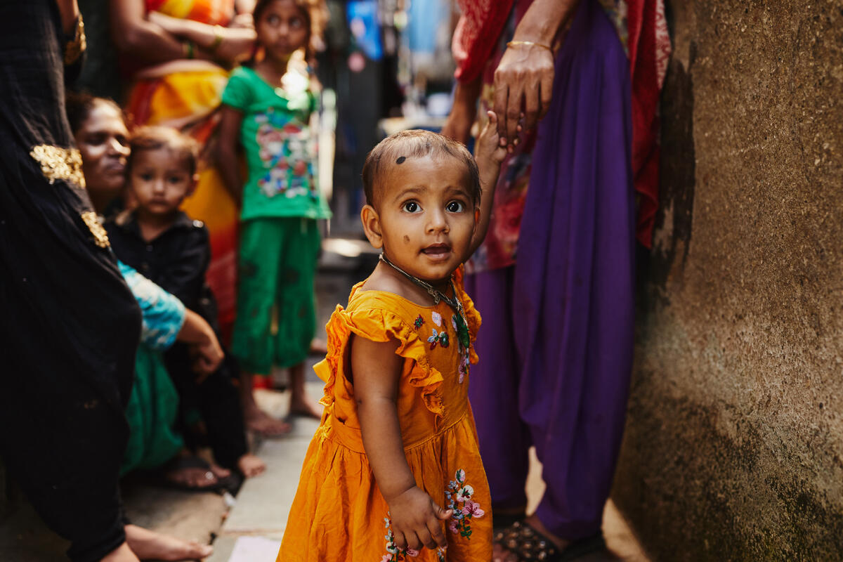 Child in India, child sponsorship programme.