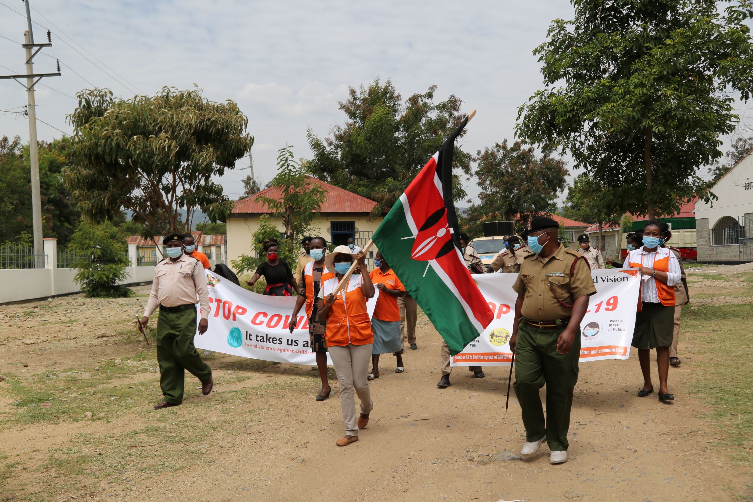 Katito AP partner w gov in Kenya sensitizing community on COVID-19 prevention and child protection