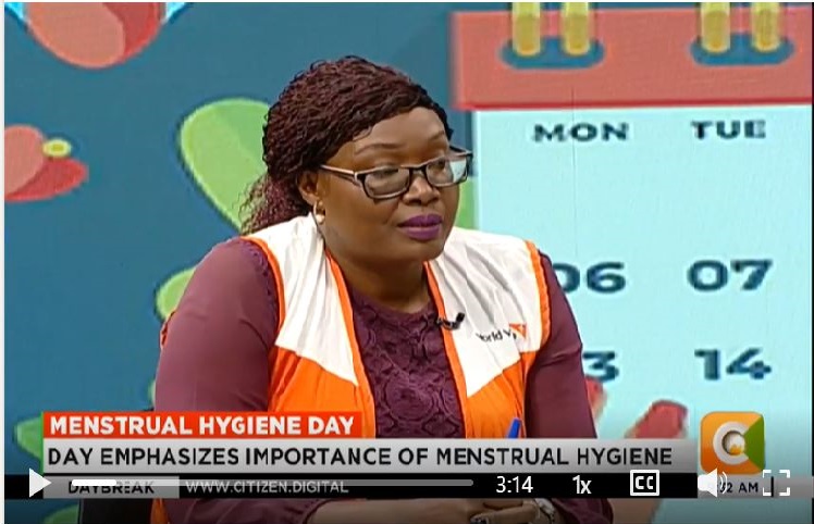 Wanjiku interviewed for Menstrual Hygiene day