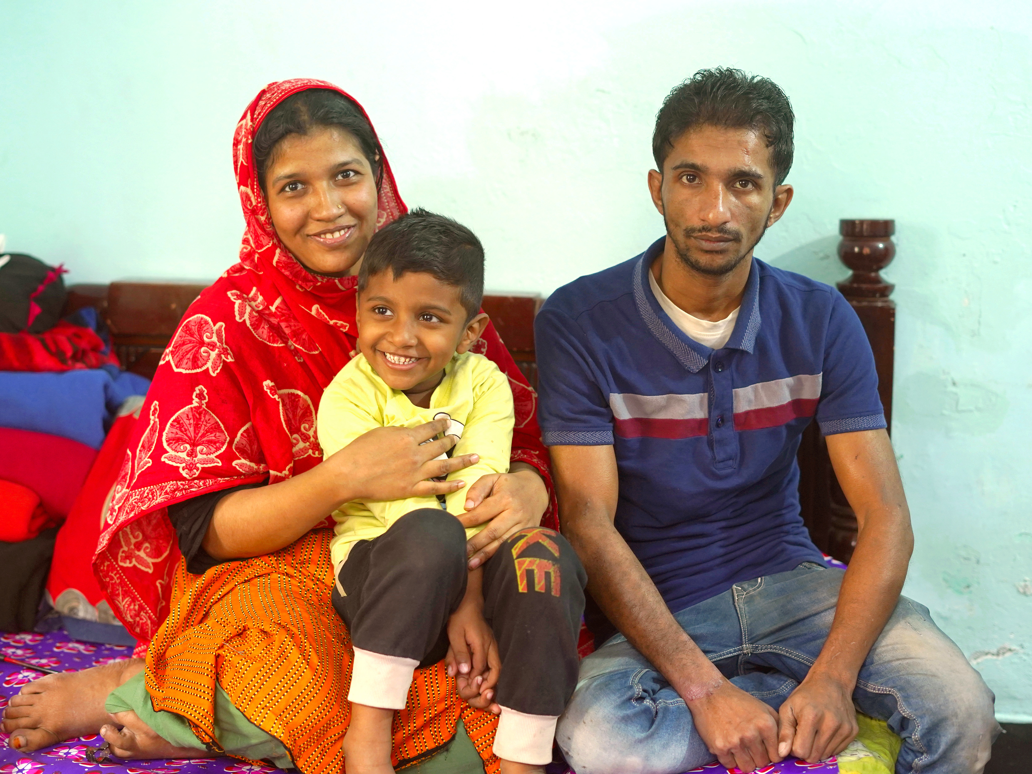 Lovely with her family