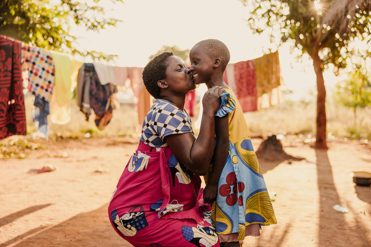 A mother and her child from Malawi