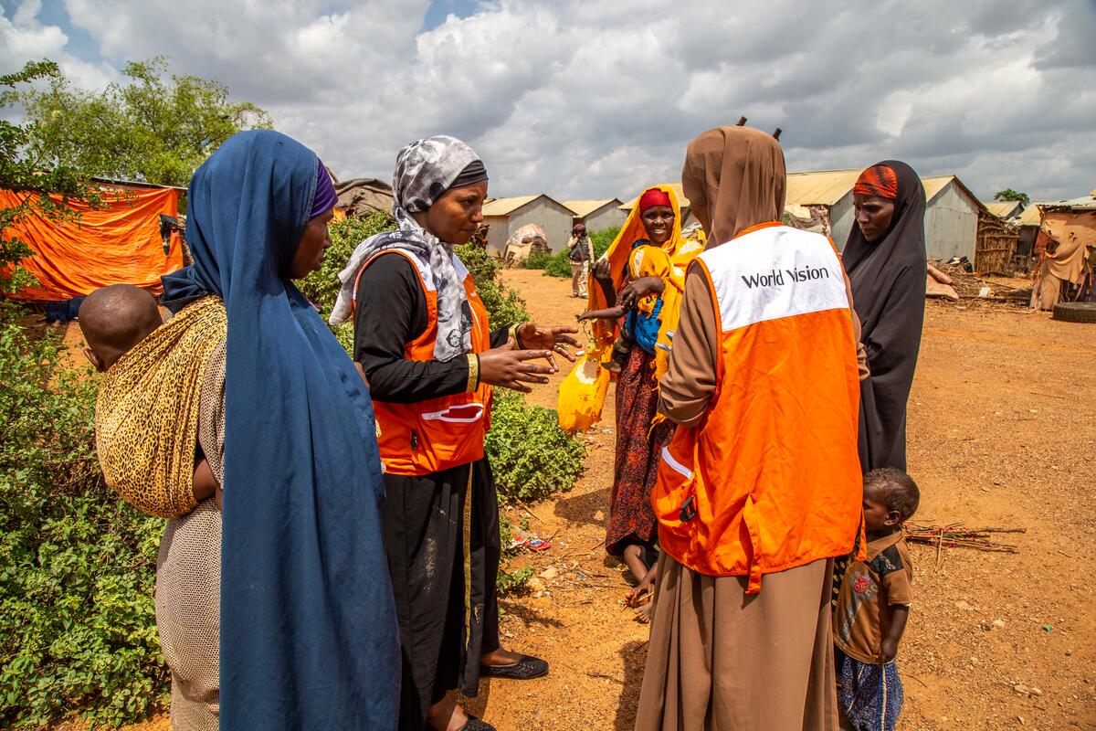 May Njeri visits women in Somalia attending a mobile clinic