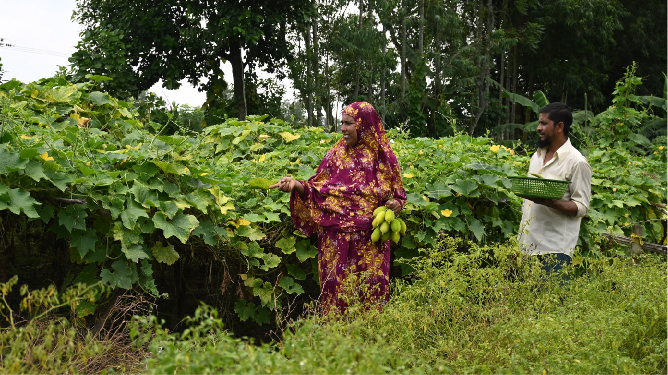 Abu and Muslima are one of the 6,855 couples who participate in the MenCare program of BIENGS project being implemented in the rural sub-districts of Bangladesh.