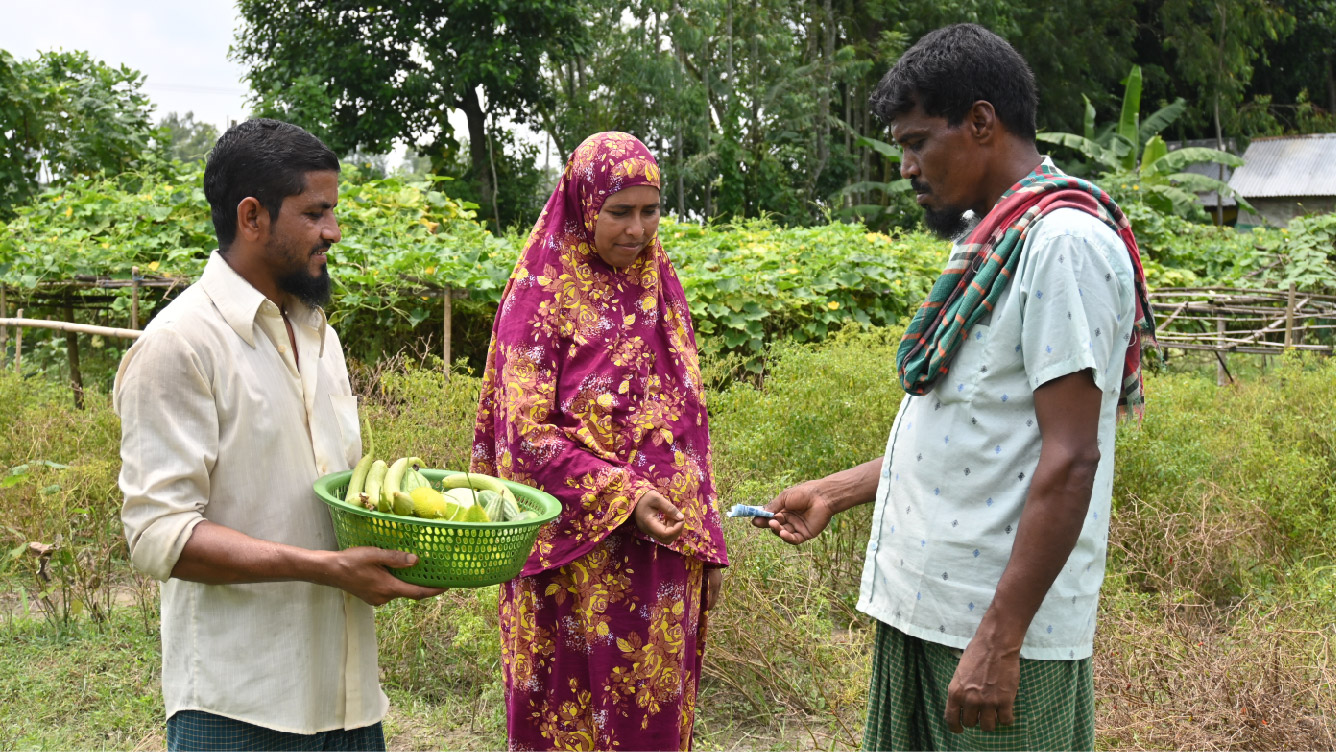 Abu and Muslima are one of the 6,855 couples who participate in the MenCare program of BIENGS project being implemented in the rural sub-districts of Bangladesh.