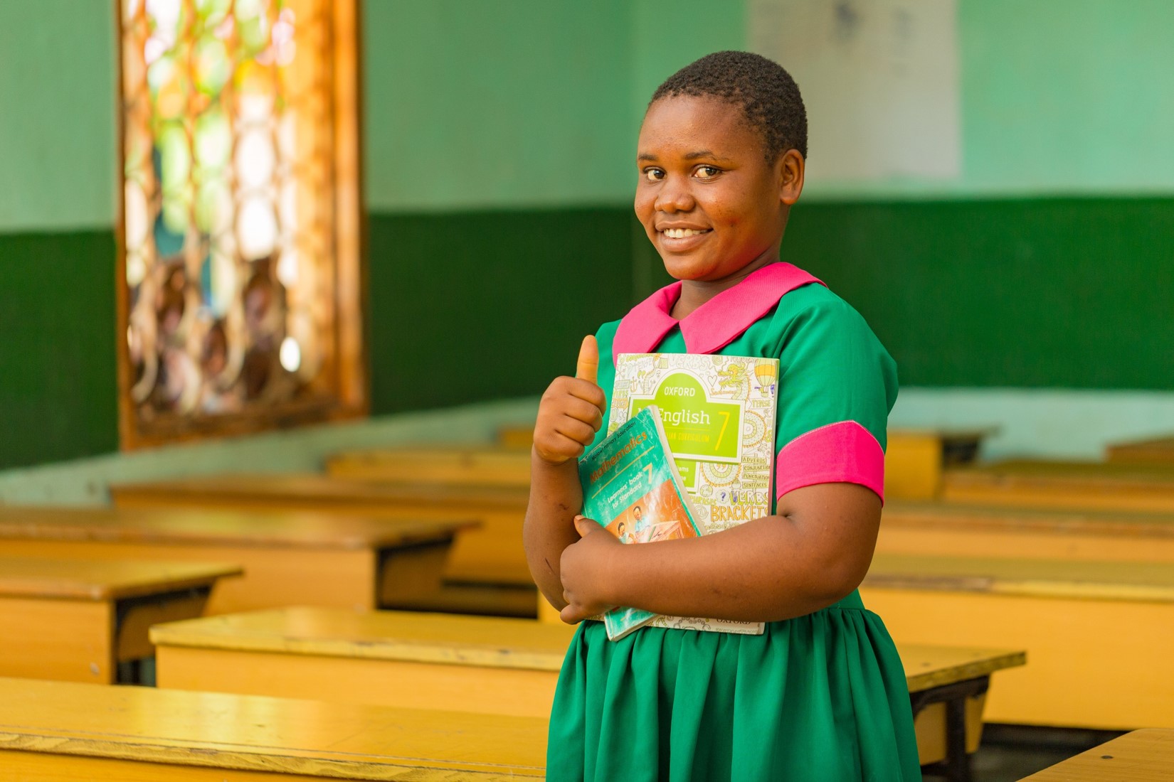 Mercy, a learner at Mianga Primary School