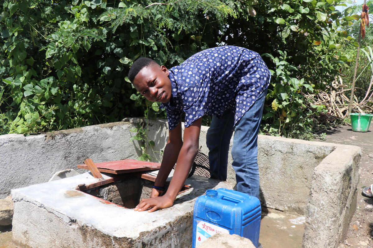 Tejan, a youth advocate in Sierra LEone